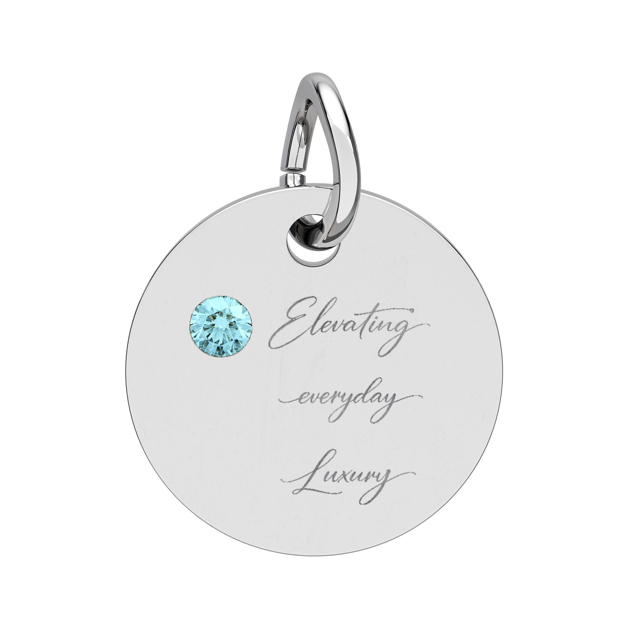 Pendentif rond Pierre de naissance (Gravure)