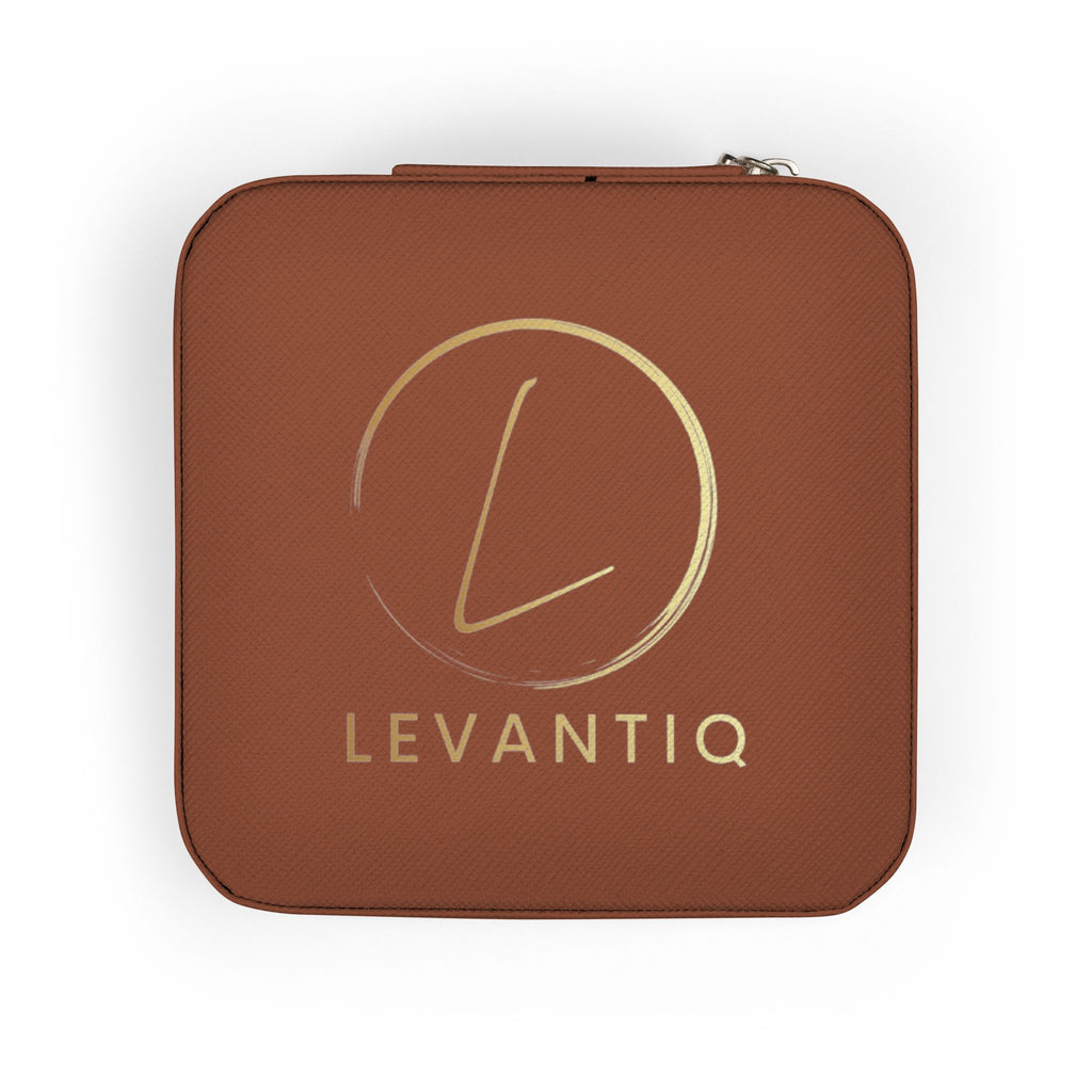 Compact Pink Jewelry Travel Case — Portable Ring & Earring Organizer with Compartments