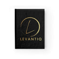Levantiq Gold Monogram Journal — Elegant Black Hardcover Notebook for Notes & Planning