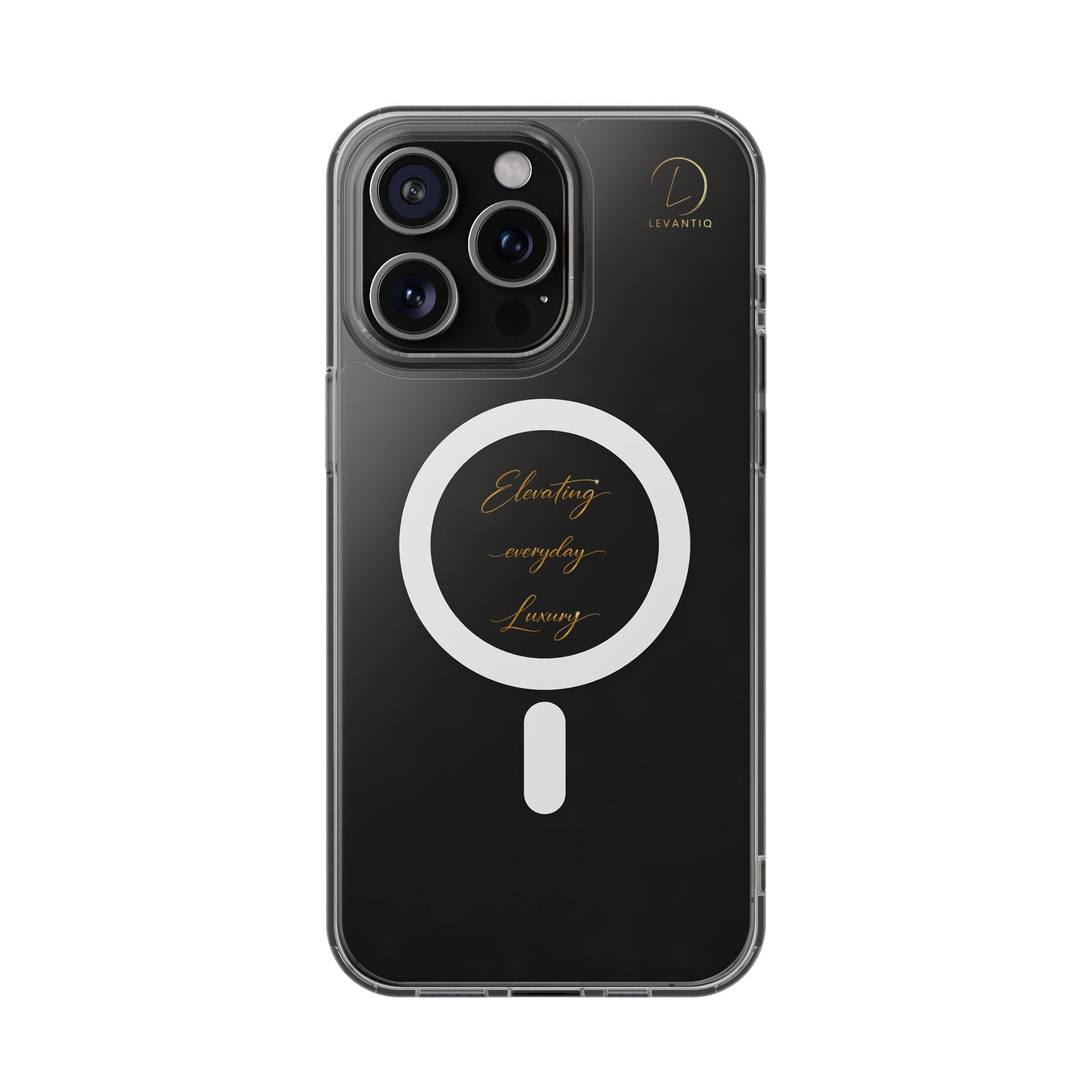 Clear Magnetic Phone Case — Elegant ‘Elevating Everyday Living’ Design, Impact-Resistant