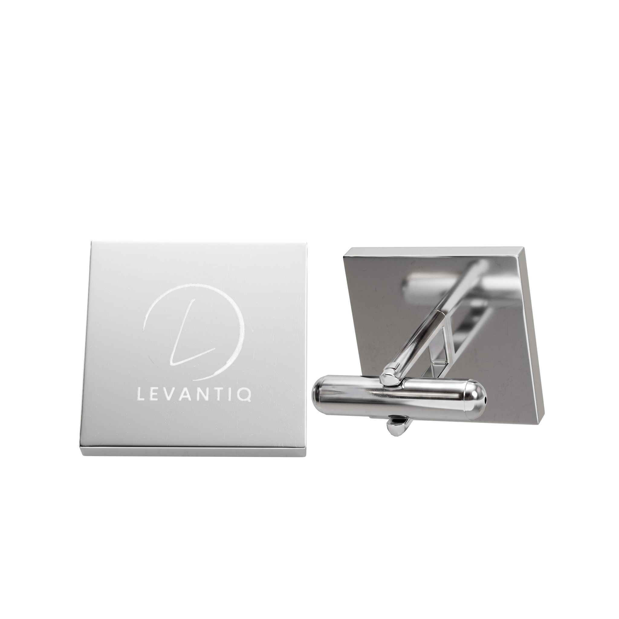 Gold Square Cufflinks — Minimal Mens Formal Shirt Accessories