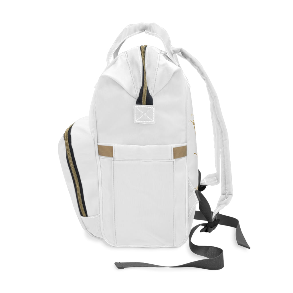 Luxury White Multifunctional Diaper Backpack – Levantiq ‘Elevating Everyday Luxury’