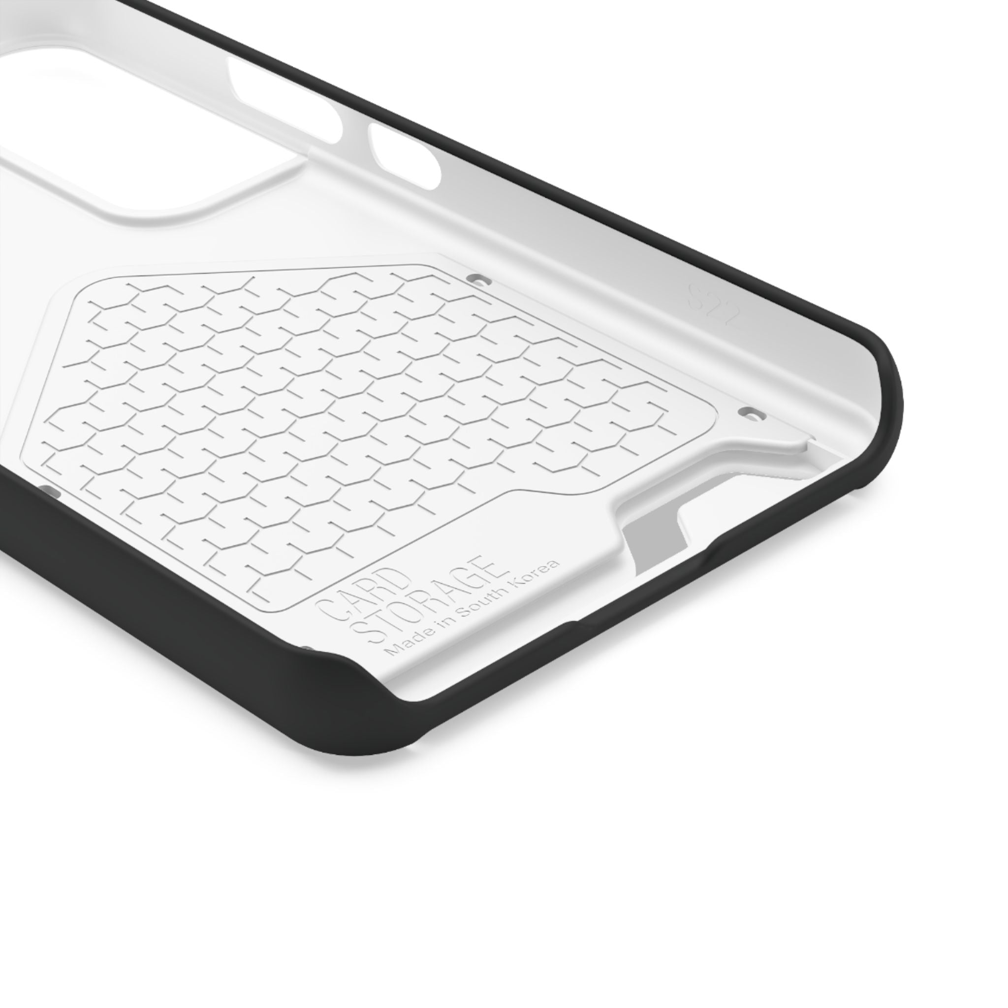 Phone Case with Card Holder — Sleek Black Logo Slim Wallet Case