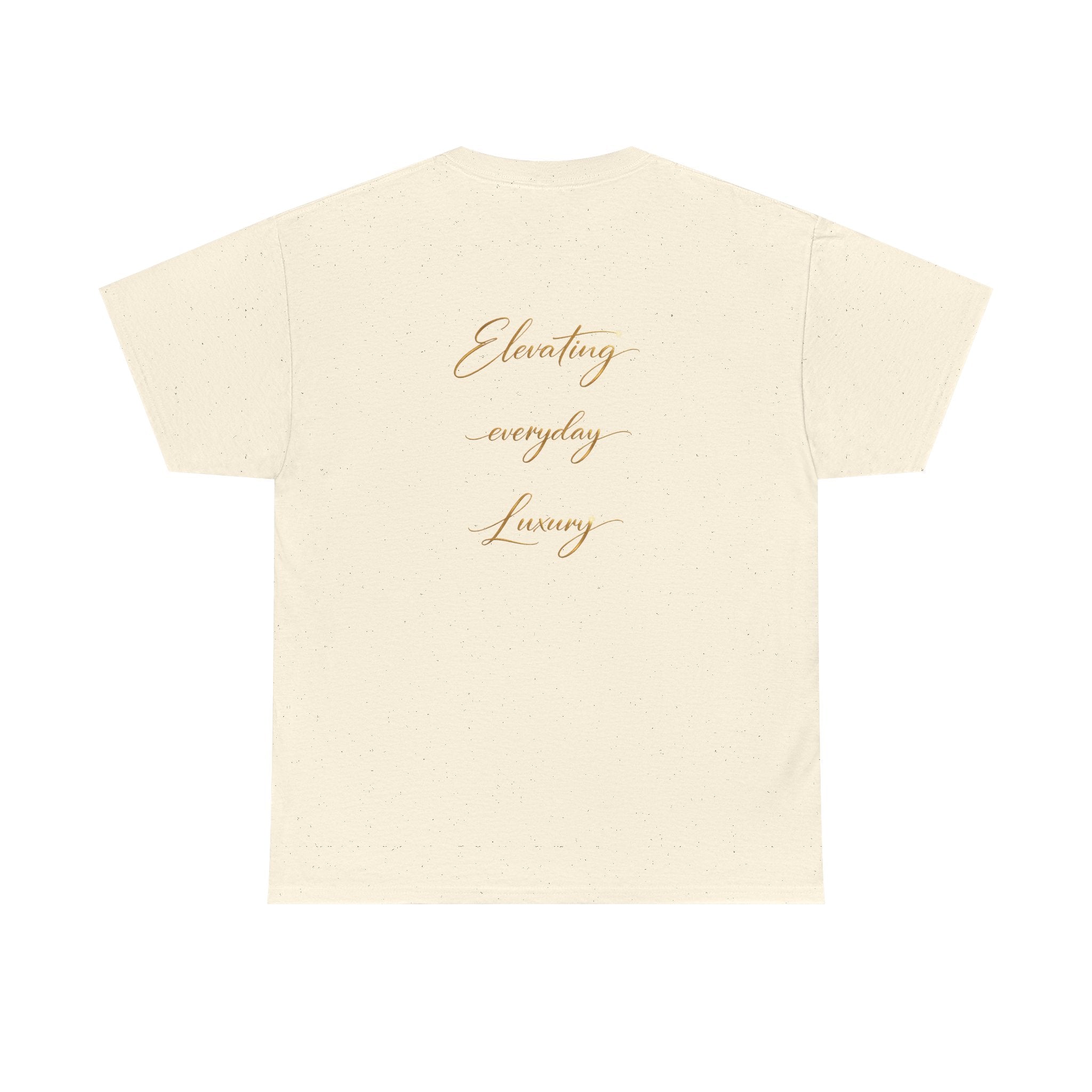 T-shirt luxe quotidien — T-shirt unisexe en coton épais avec logo minimaliste