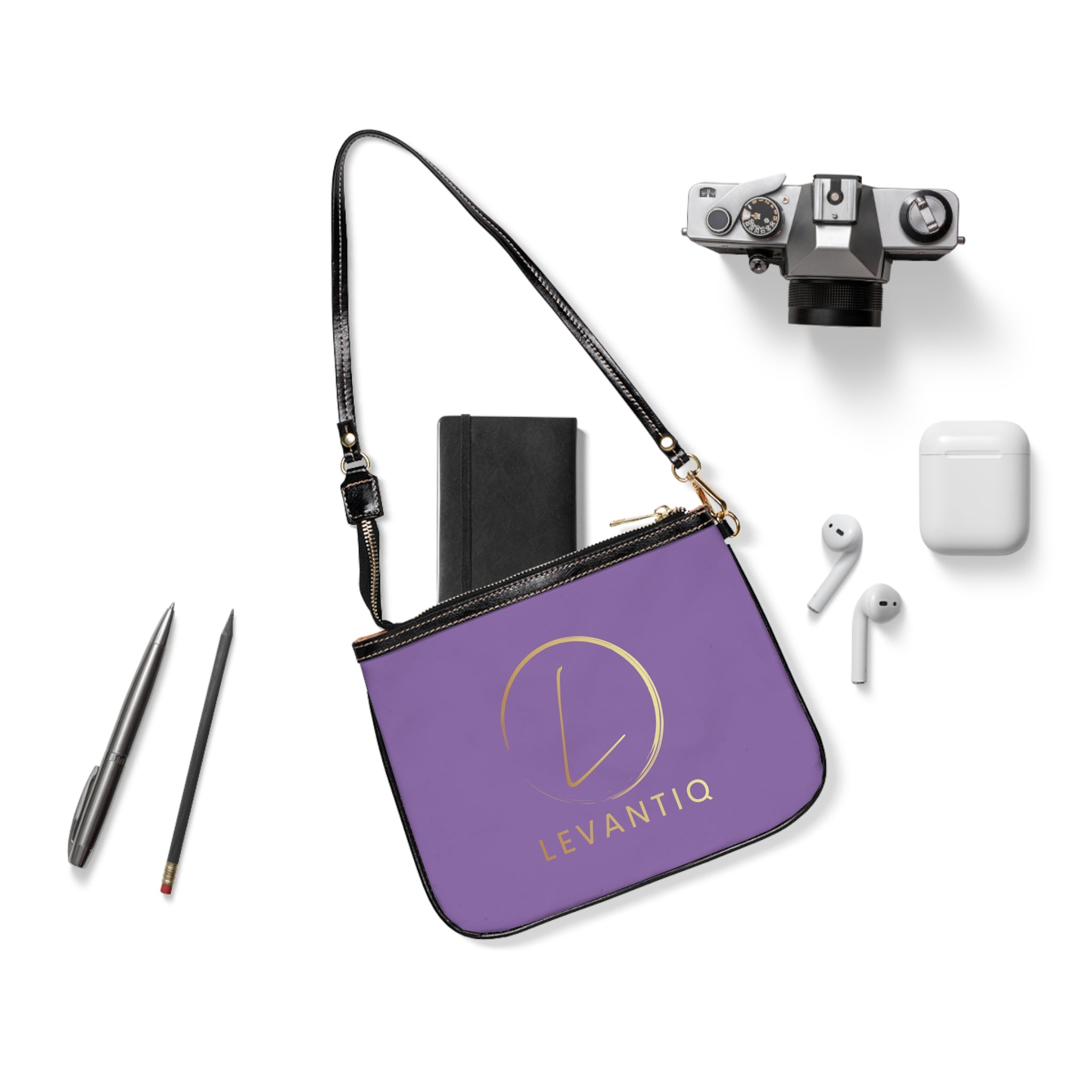 LevantiQ Shoulder Bag — Small Purple Crossbody Purse
