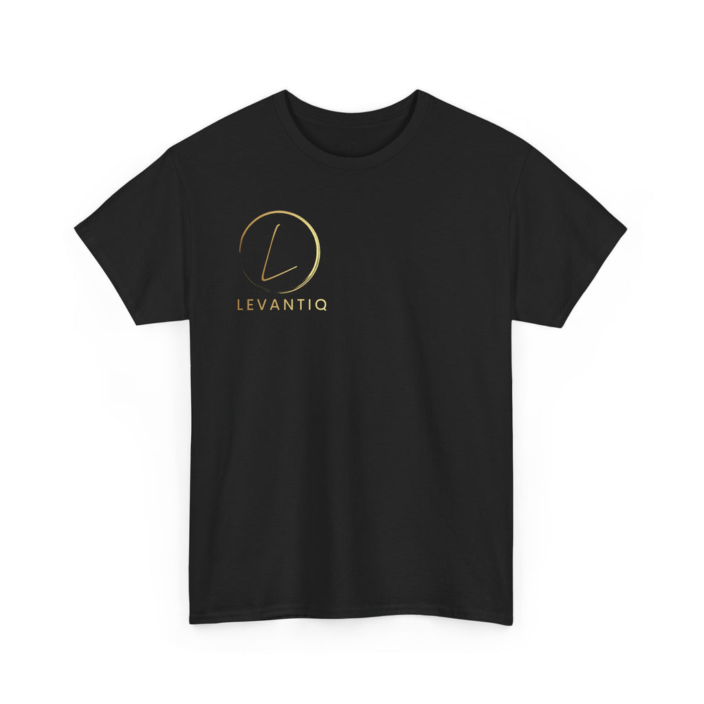 T-shirt luxe quotidien — T-shirt unisexe en coton épais avec logo minimaliste