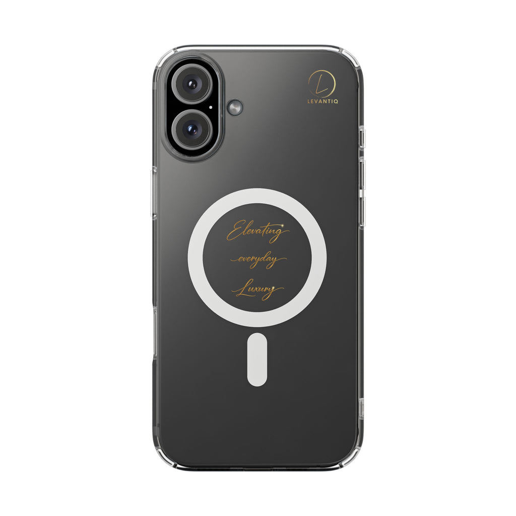 Clear Magnetic Phone Case — Elegant ‘Elevating Everyday Living’ Design, Impact-Resistant