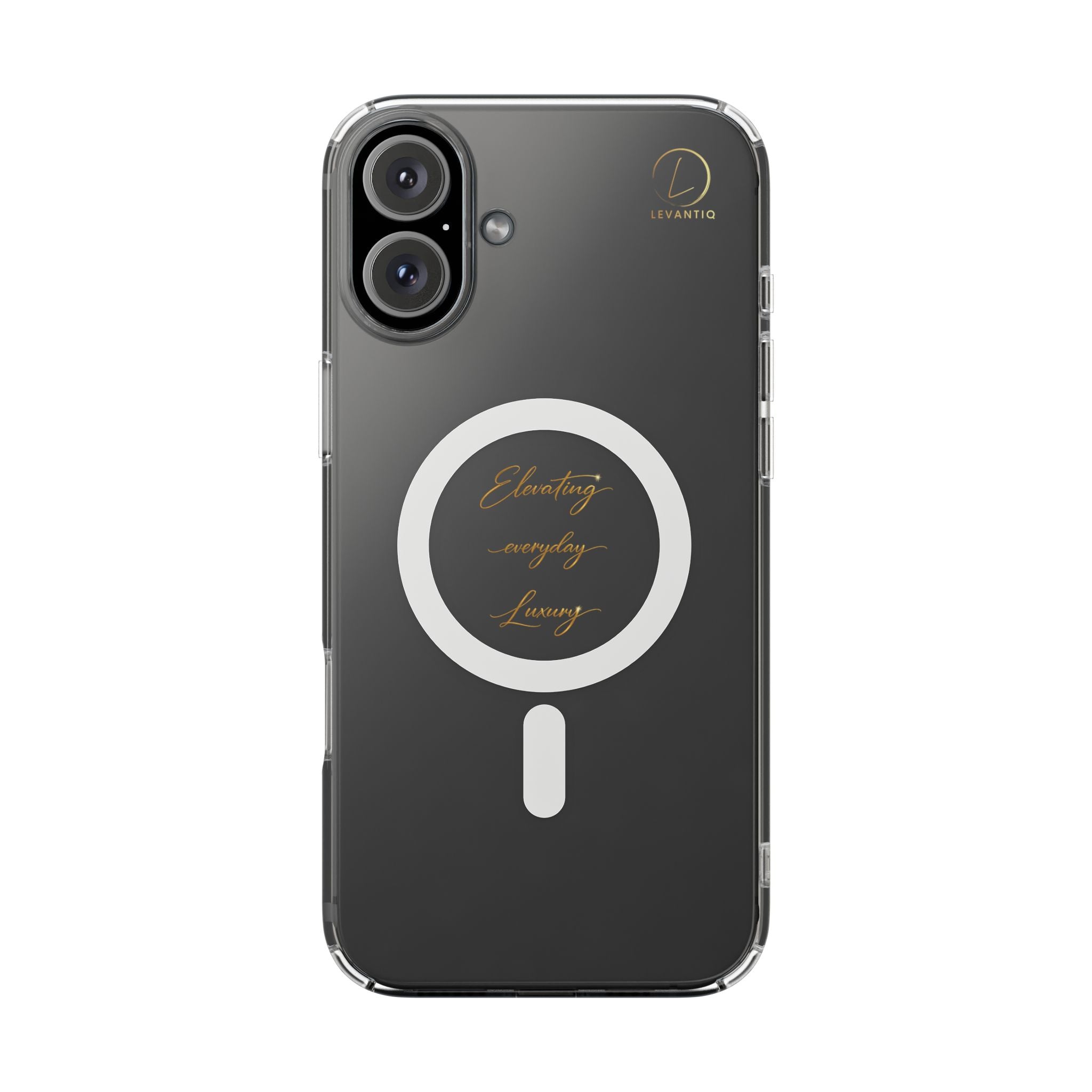 Clear Magnetic Phone Case — Elegant ‘Elevating Everyday Living’ Design, Impact-Resistant