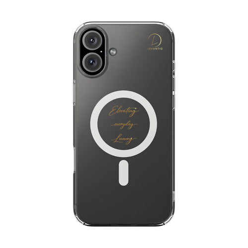 Clear Magnetic Phone Case — Elegant ‘Elevating Everyday Living’ Design, Impact-Resistant