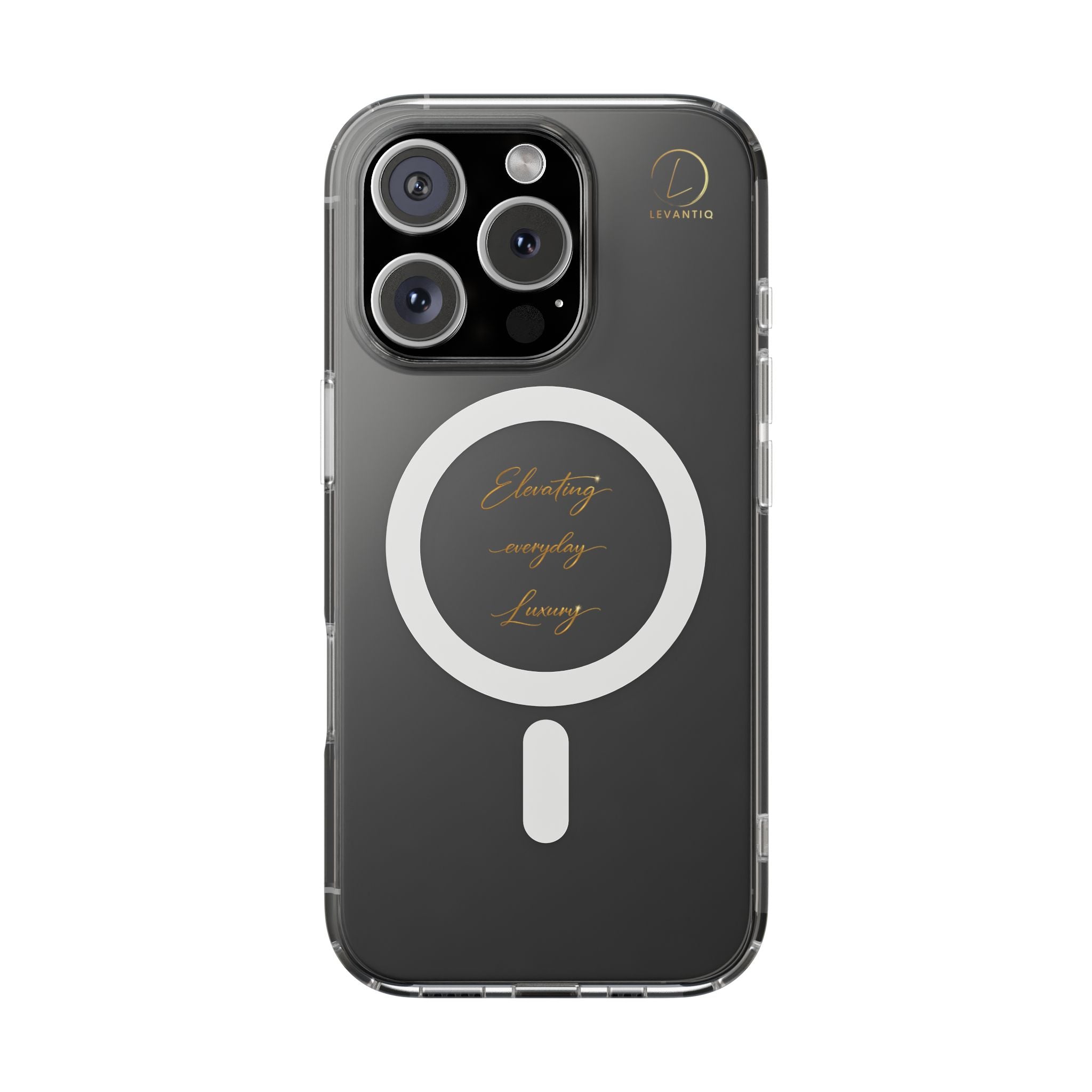 Clear Magnetic Phone Case — Elegant ‘Elevating Everyday Living’ Design, Impact-Resistant