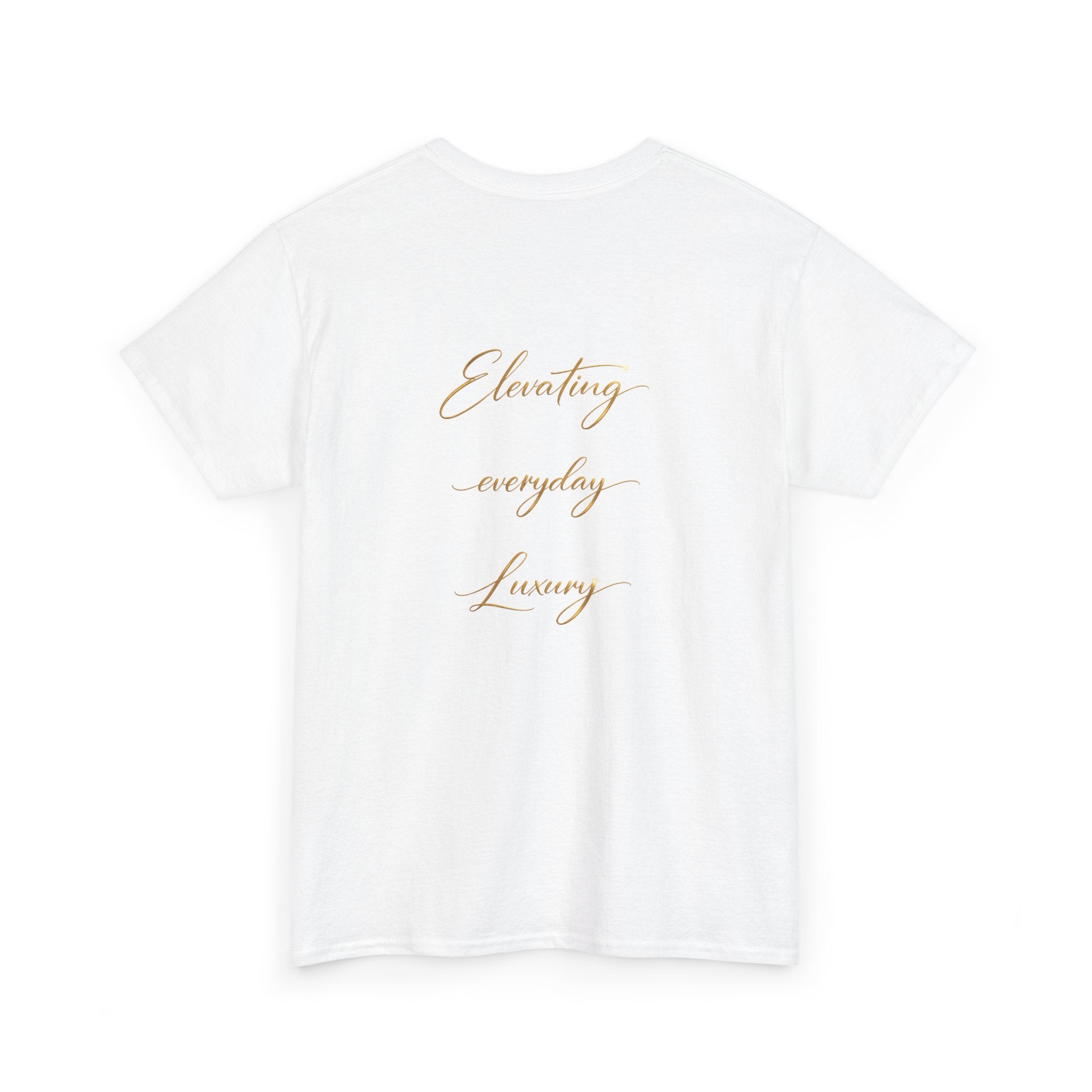 T-shirt luxe quotidien — T-shirt unisexe en coton épais avec logo minimaliste