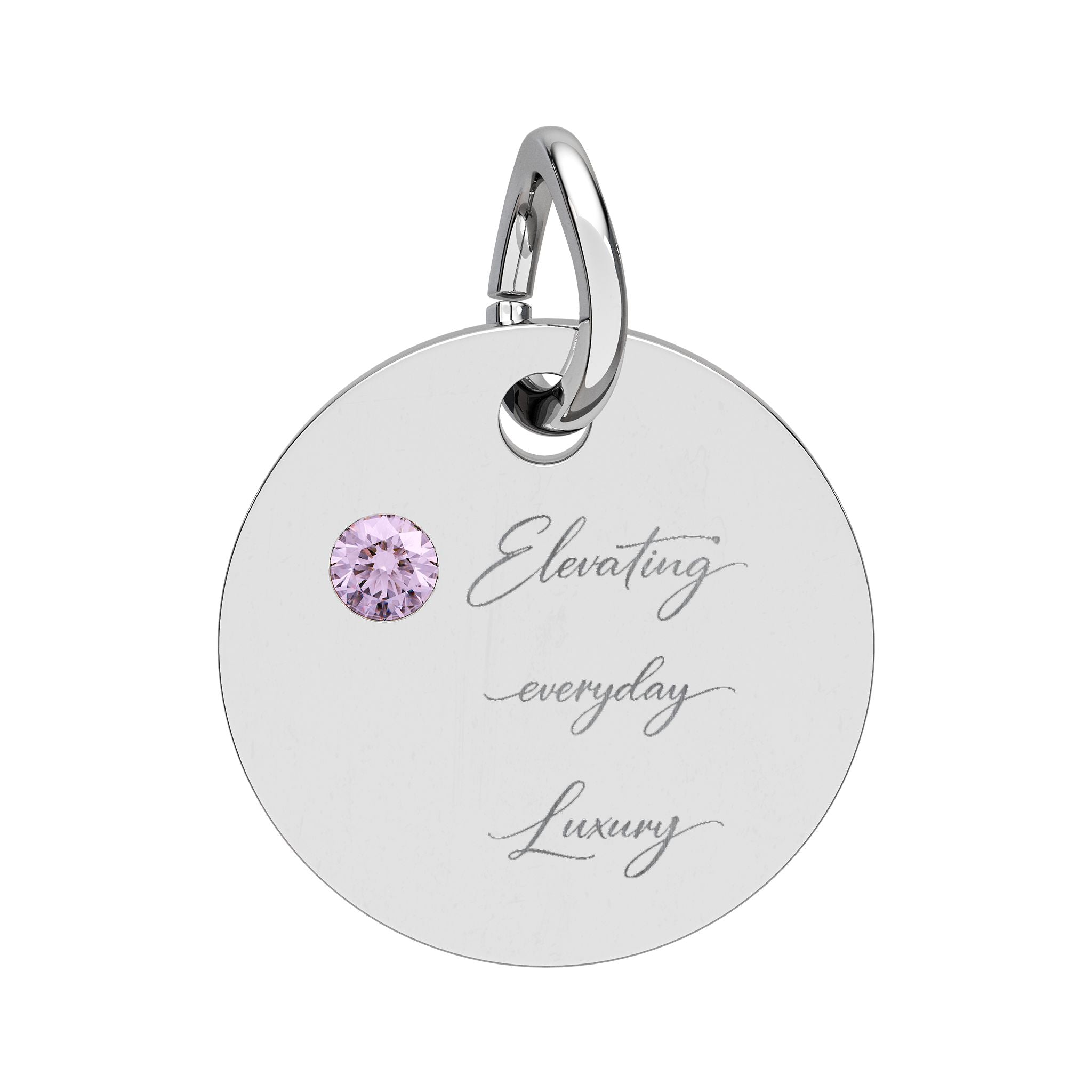 Pendentif rond Pierre de naissance (Gravure)