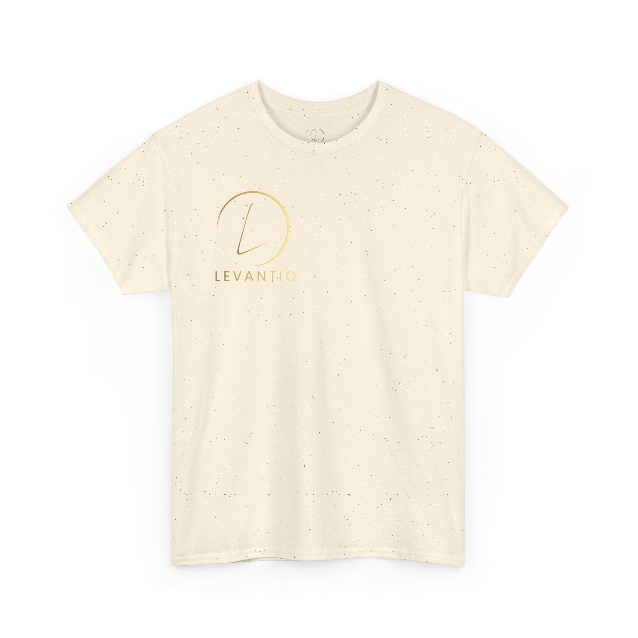 T-shirt luxe quotidien — T-shirt unisexe en coton épais avec logo minimaliste