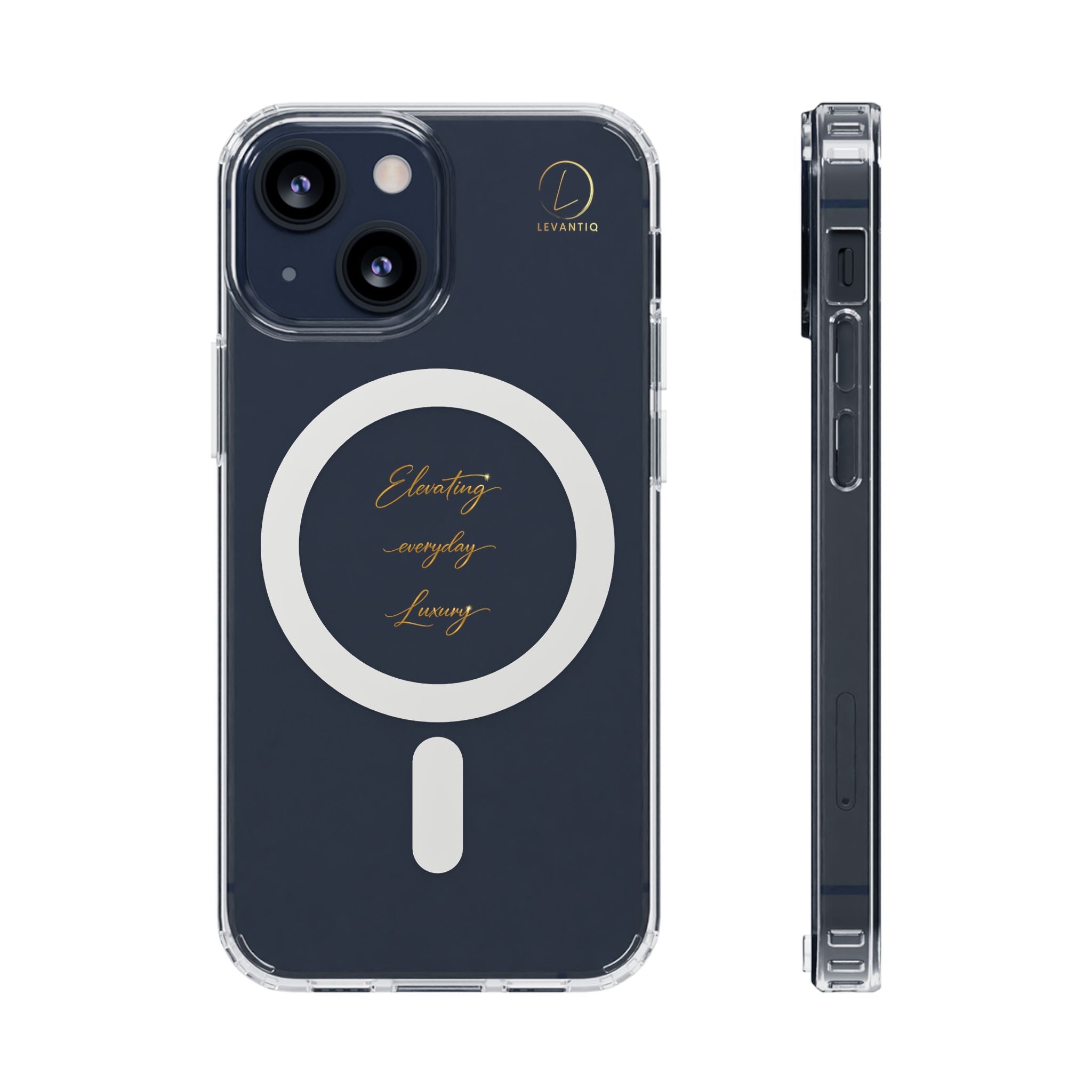 Clear Magnetic Phone Case — Elegant ‘Elevating Everyday Living’ Design, Impact-Resistant