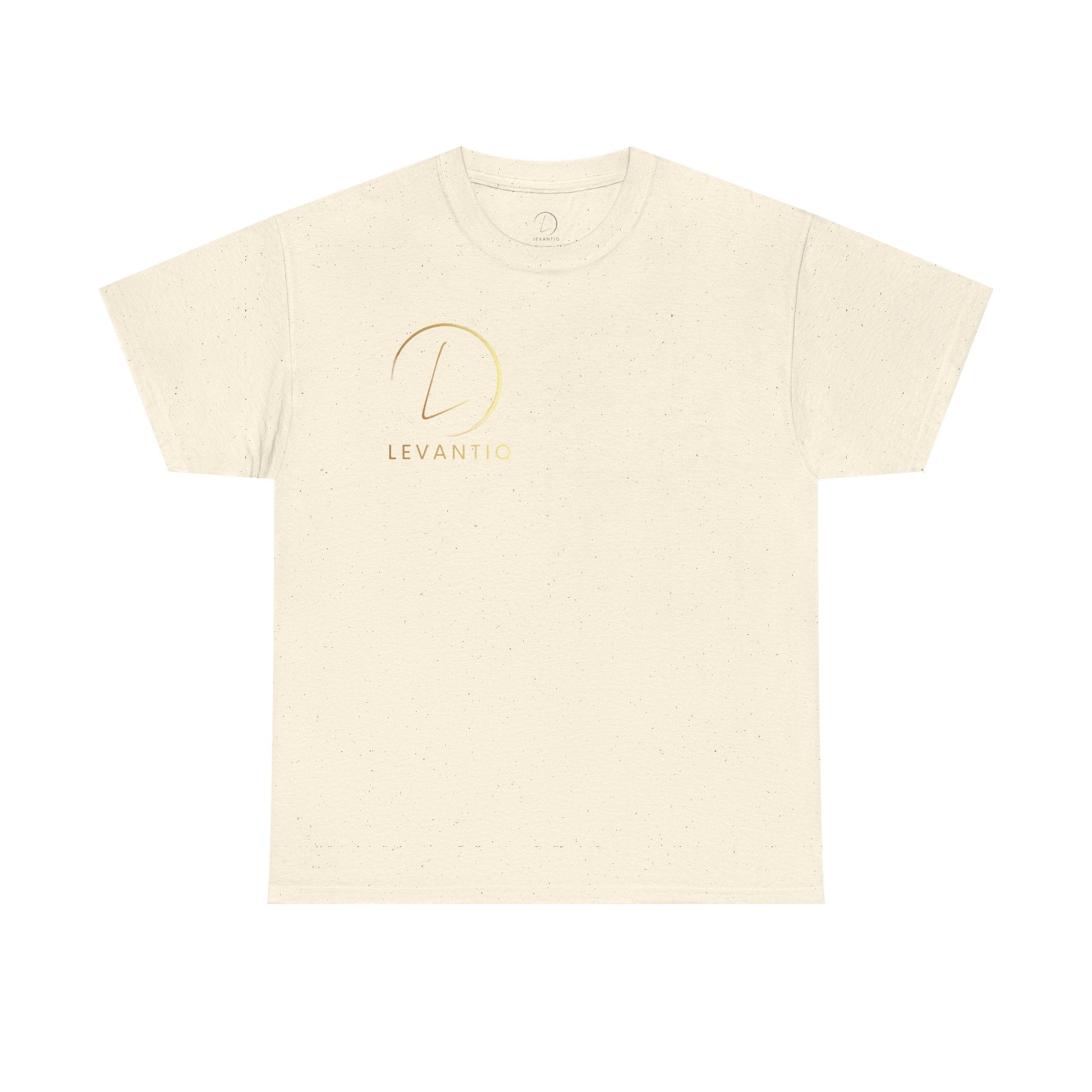 T-shirt luxe quotidien — T-shirt unisexe en coton épais avec logo minimaliste