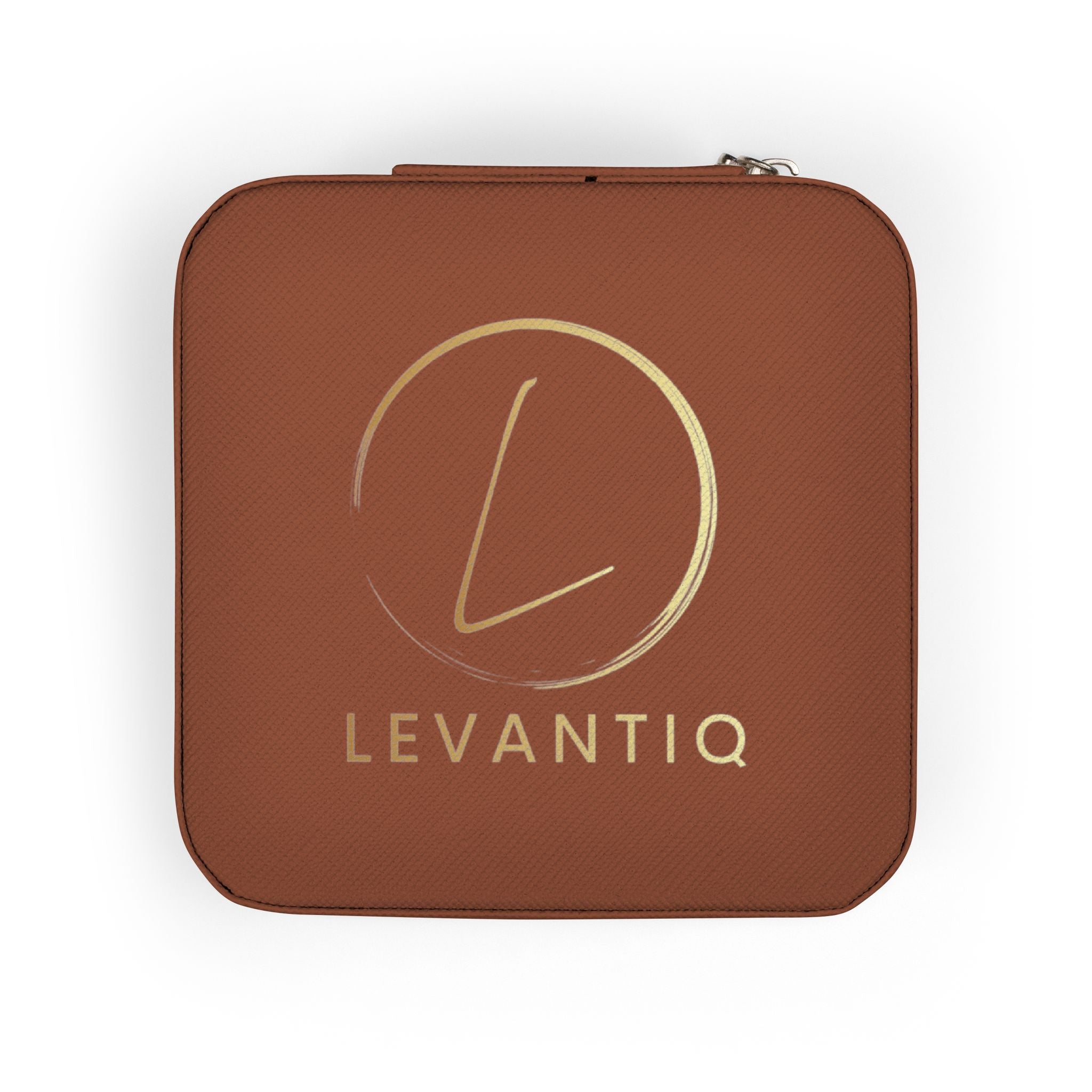 Compact Pink Jewelry Travel Case — Portable Ring & Earring Organizer with Compartments