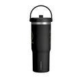 Gobelet isotherme Nomad 946 ml — Bouteille de voyage noire mate avec logo LevantiQ doré