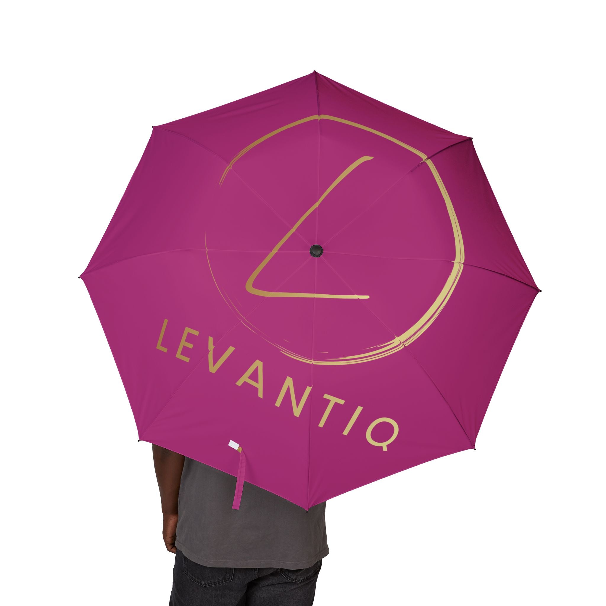 Foldable Umbrella — Magenta 'Vanto' Semi-Automatic Compact Rain Umbrella