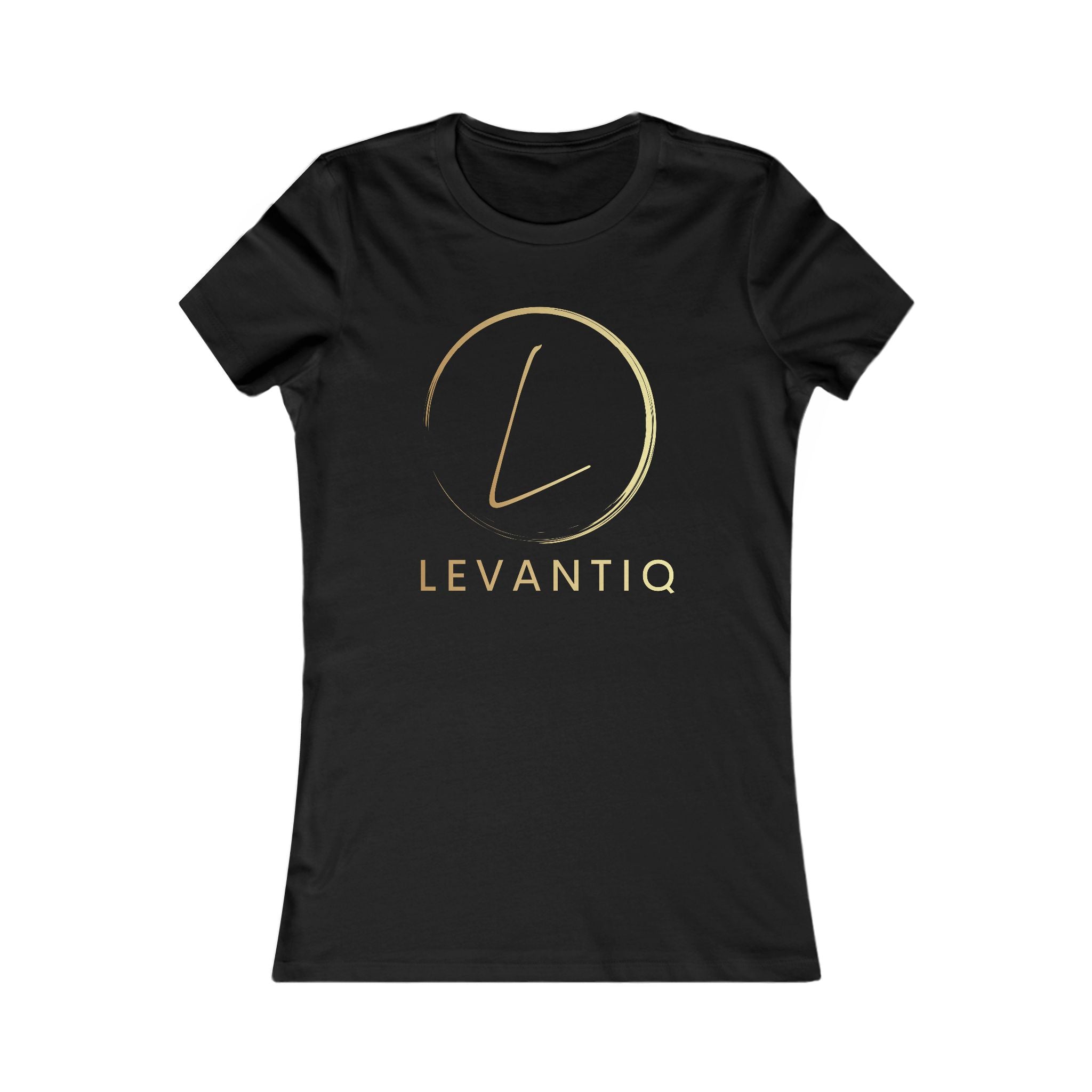 Levantiq Women's Logo Tee — 'Elevating Everyday Luxury' Slim Fit Shirt