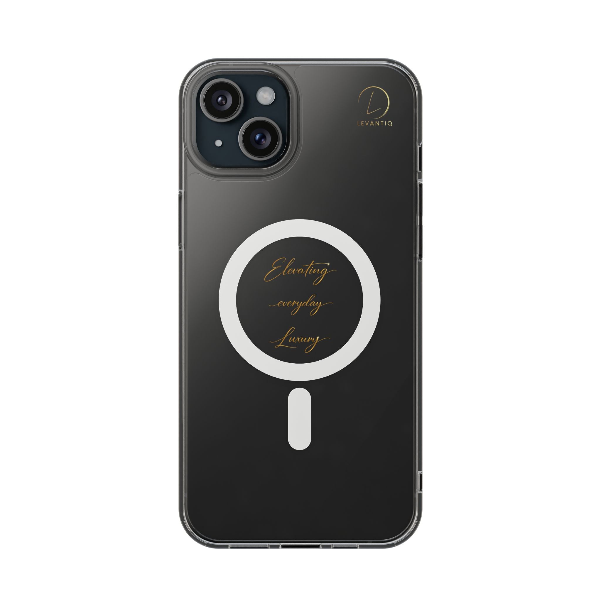 Clear Magnetic Phone Case — Elegant ‘Elevating Everyday Living’ Design, Impact-Resistant