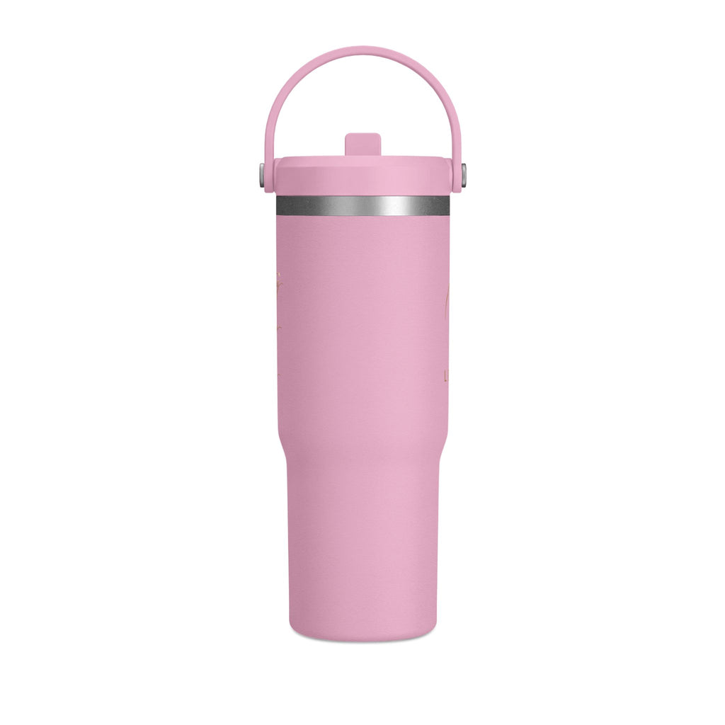 Gobelet isotherme Nomad 946 ml — Bouteille de voyage noire mate avec logo LevantiQ doré