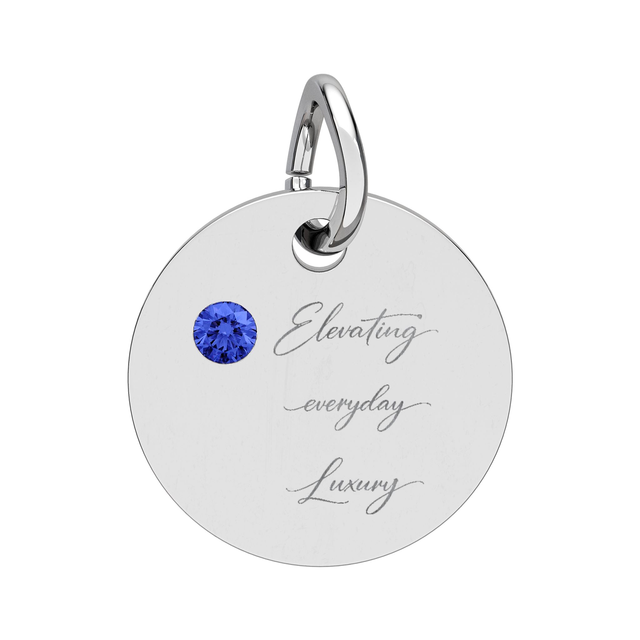 Pendentif rond Pierre de naissance (Gravure)