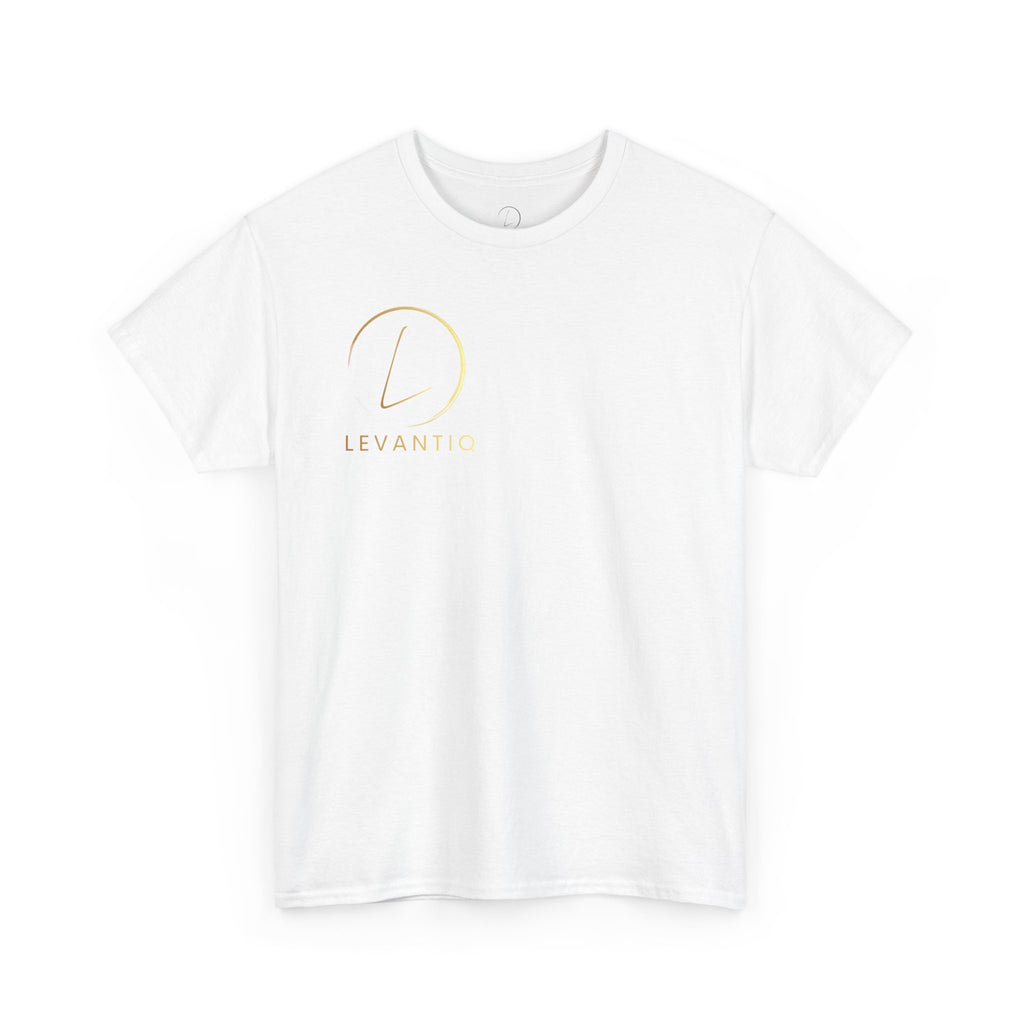 T-shirt luxe quotidien — T-shirt unisexe en coton épais avec logo minimaliste