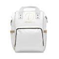 Luxury White Multifunctional Diaper Backpack – Levantiq ‘Elevating Everyday Luxury’