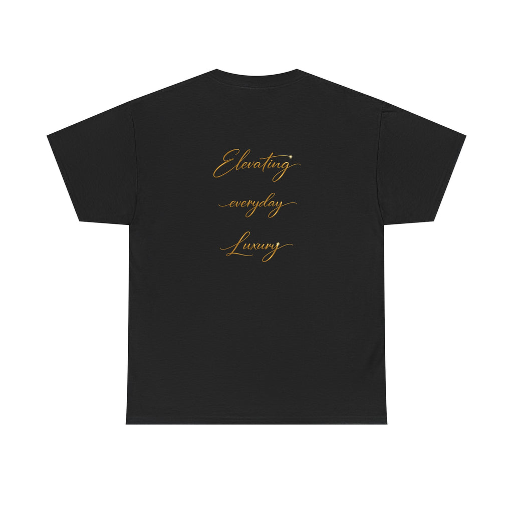 T-shirt luxe quotidien — T-shirt unisexe en coton épais avec logo minimaliste