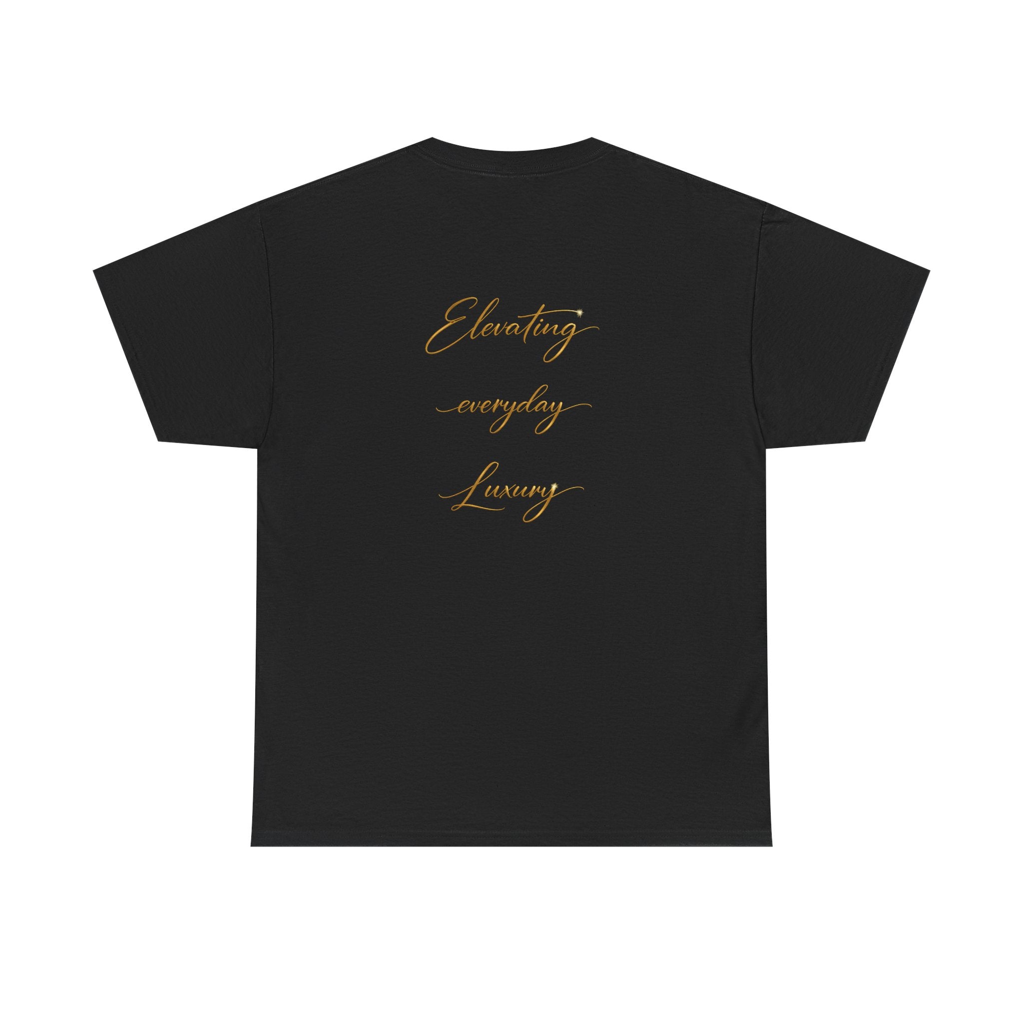 T-shirt luxe quotidien — T-shirt unisexe en coton épais avec logo minimaliste