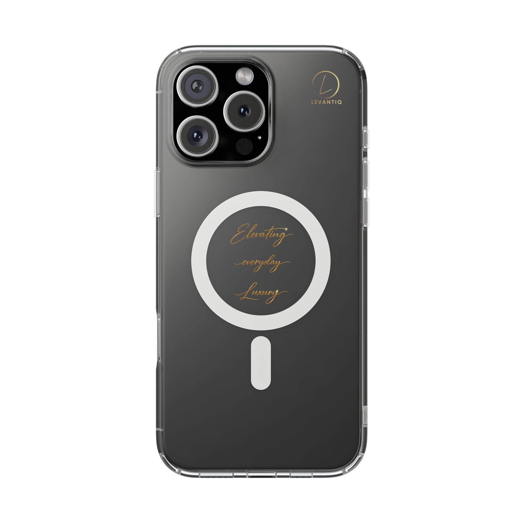 Clear Magnetic Phone Case — Elegant ‘Elevating Everyday Living’ Design, Impact-Resistant