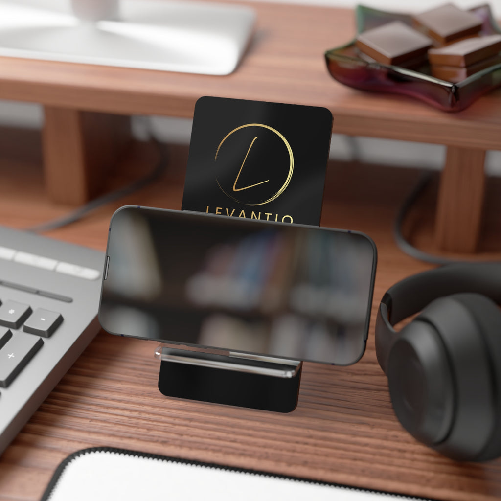 Acrylic Smartphone Stand — LevantiQ Gold Logo Phone Holder