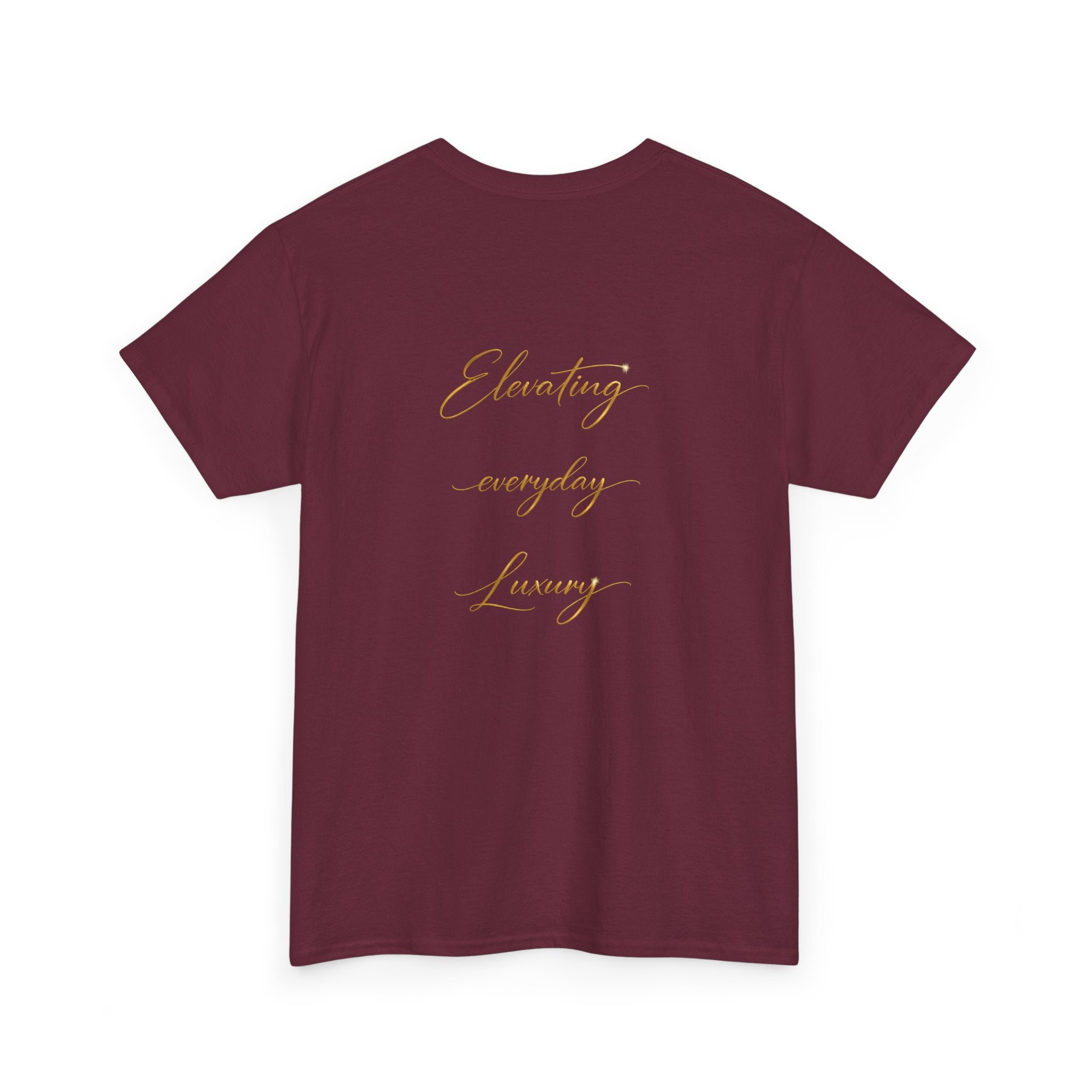 T-shirt luxe quotidien — T-shirt unisexe en coton épais avec logo minimaliste
