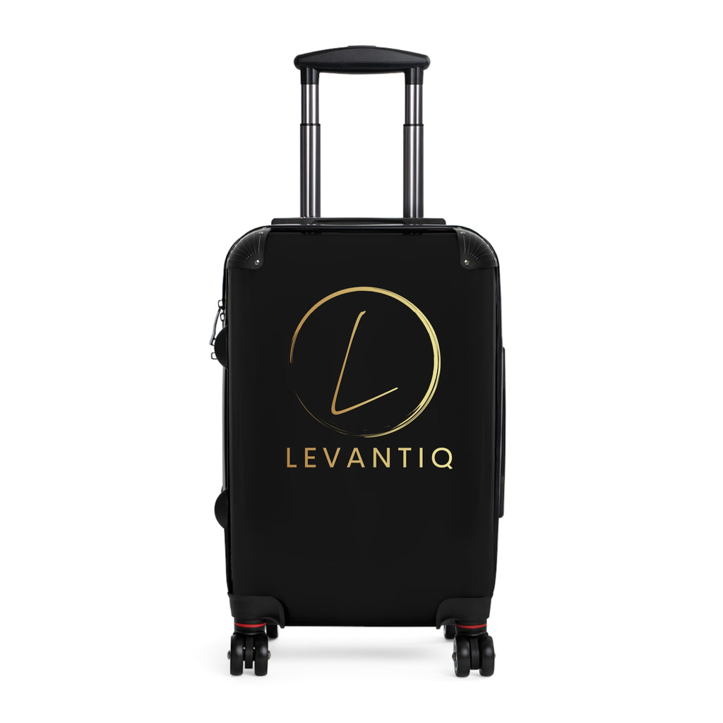 Levantiq Carry-On Suitcase – Sleek Black Hardshell Travel Luggage