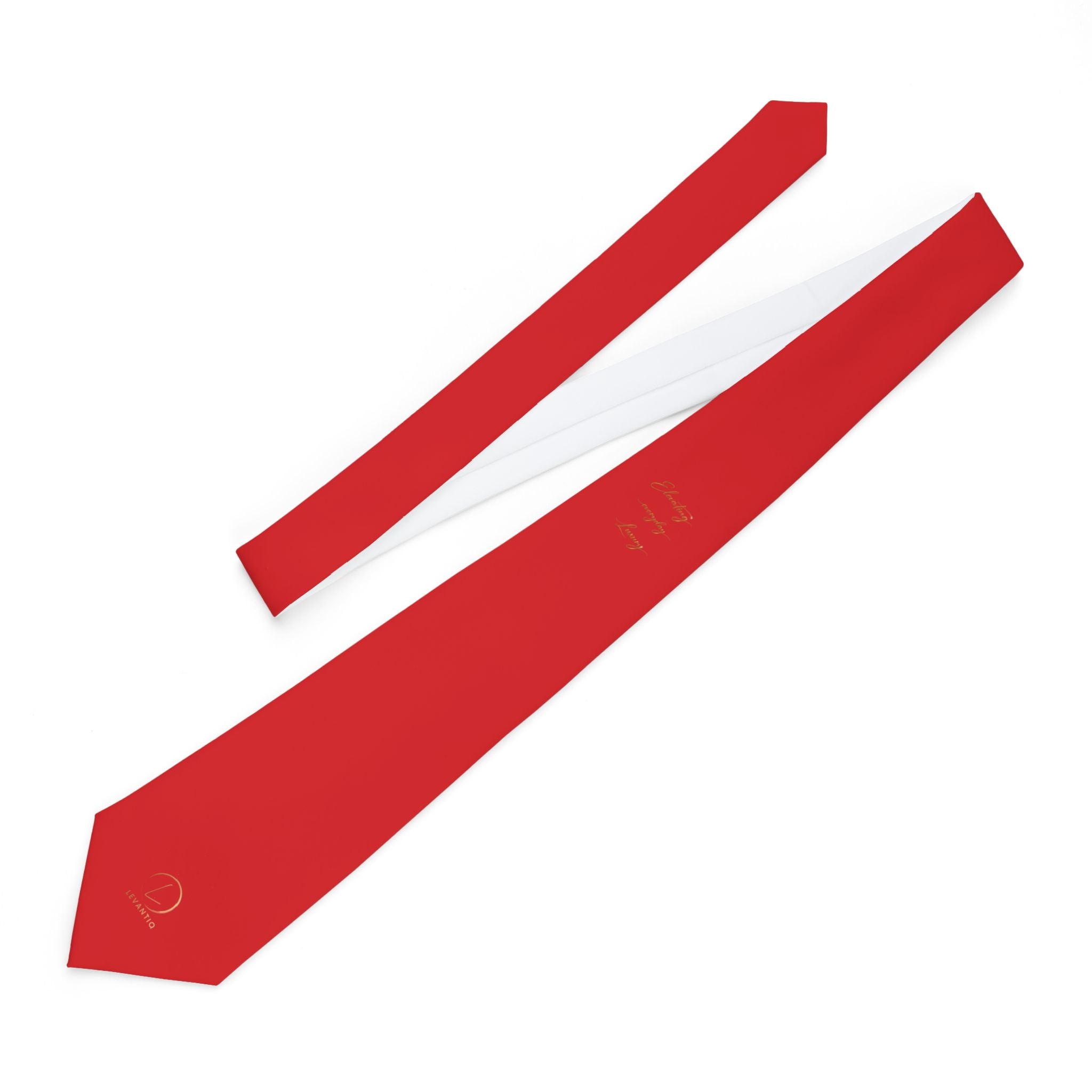 Red Solid Necktie — Classic Formal Tie for Weddings, Business & Holiday Parties