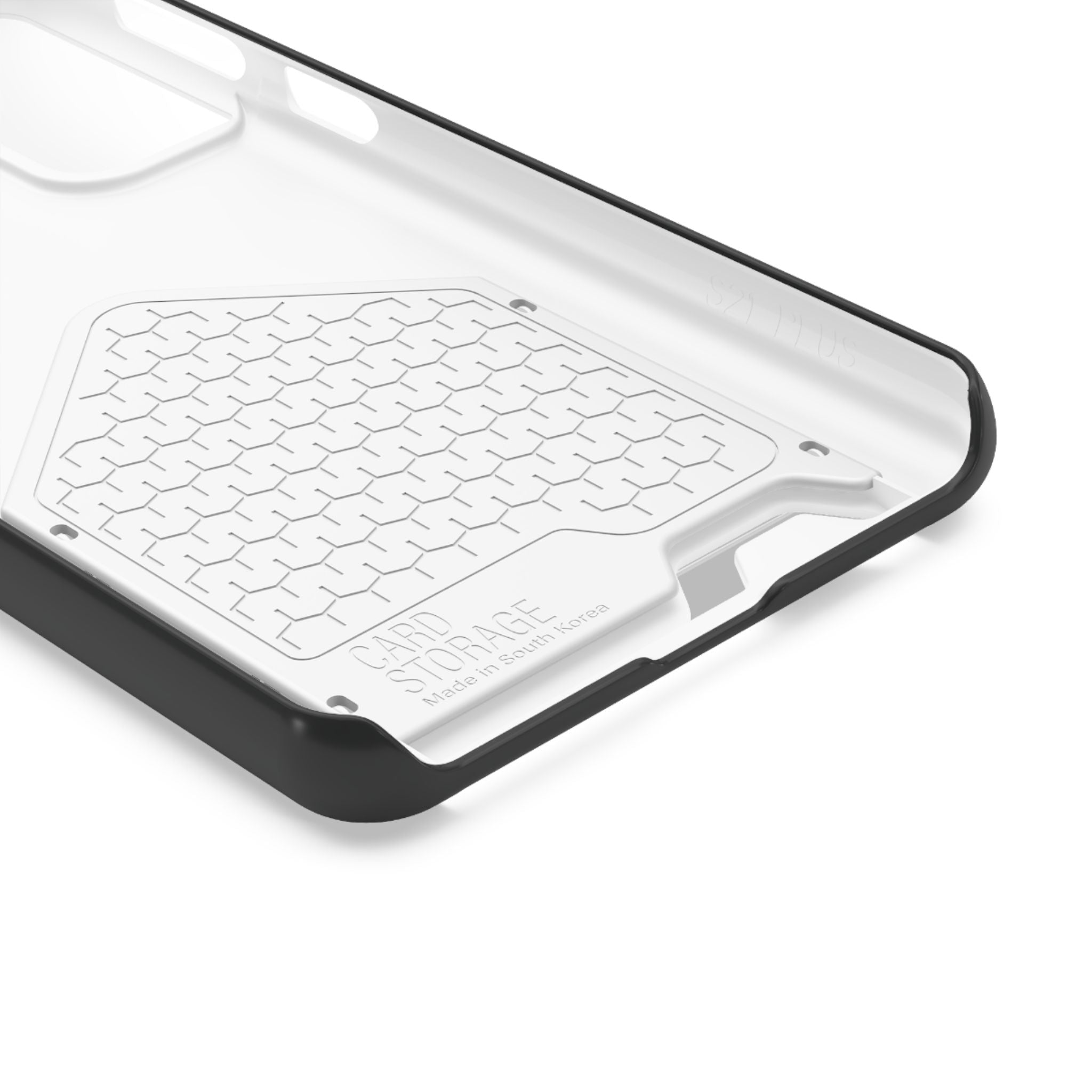 Phone Case with Card Holder — Sleek Black Logo Slim Wallet Case