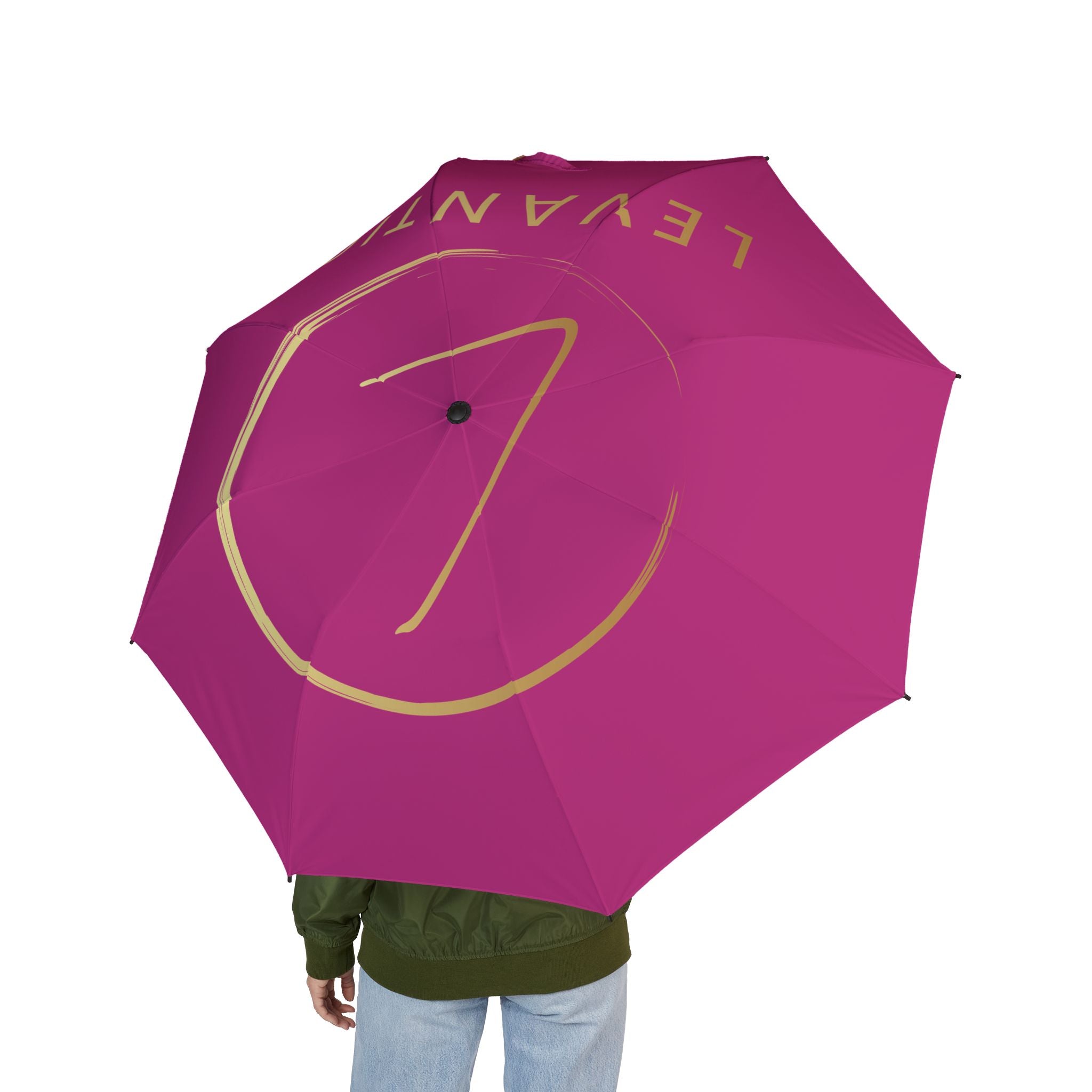 Foldable Umbrella — Magenta 'Vanto' Semi-Automatic Compact Rain Umbrella