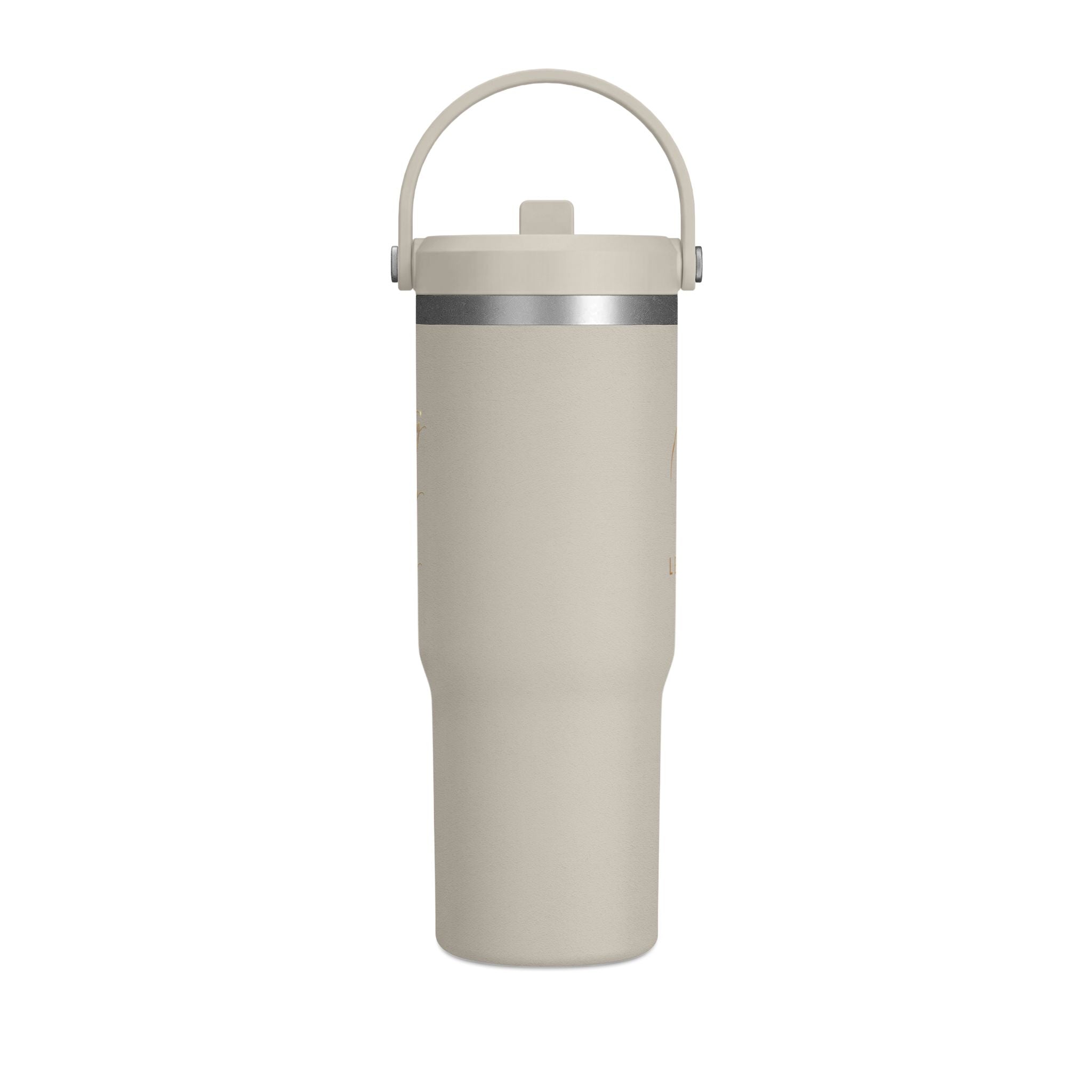 Gobelet isotherme Nomad 946 ml — Bouteille de voyage noire mate avec logo LevantiQ doré
