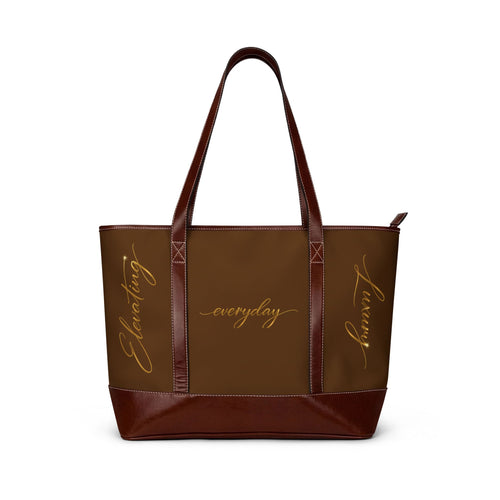 Brown Leather Tote Handbag — Elegant Everyday Luxury Tote