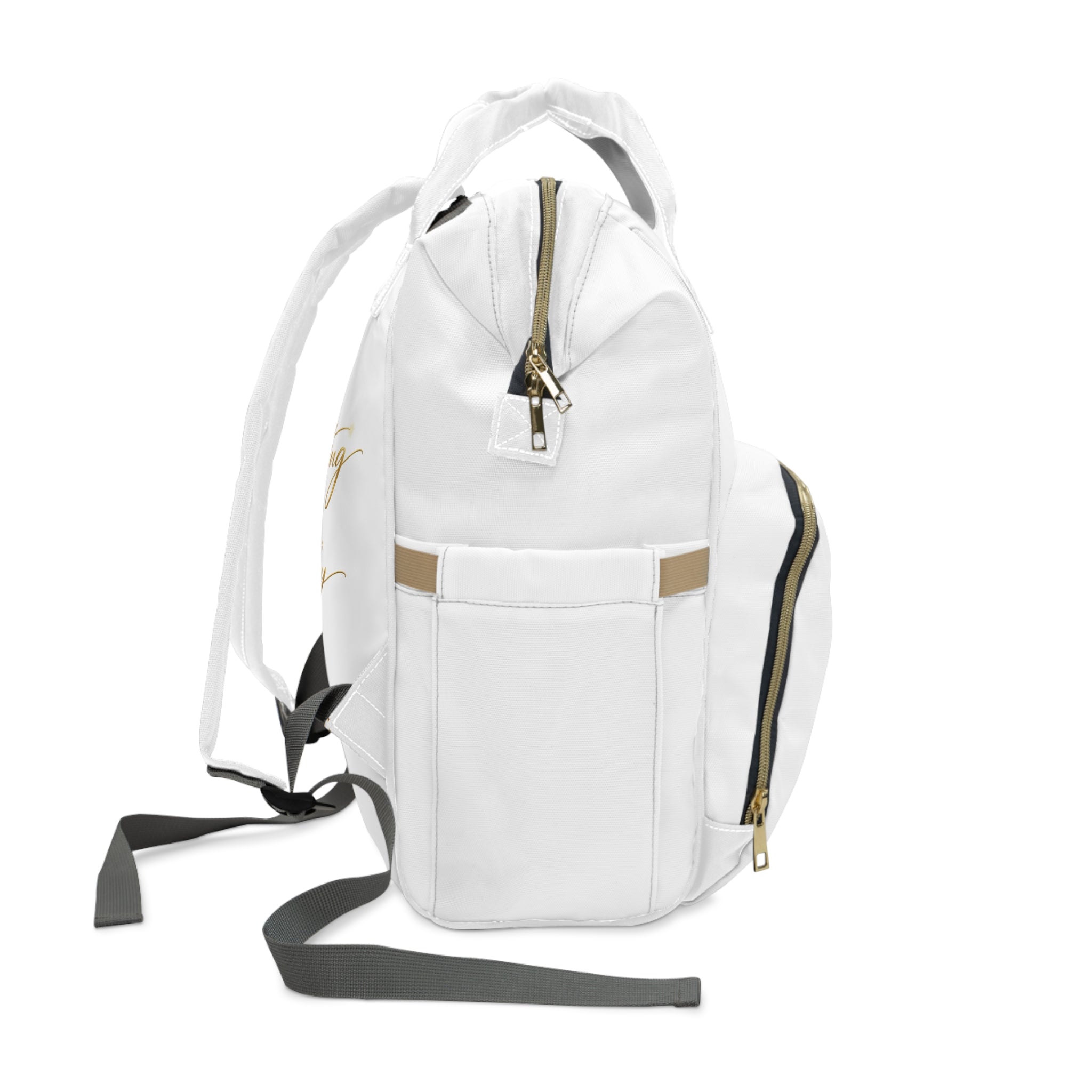 Luxury White Multifunctional Diaper Backpack – Levantiq ‘Elevating Everyday Luxury’