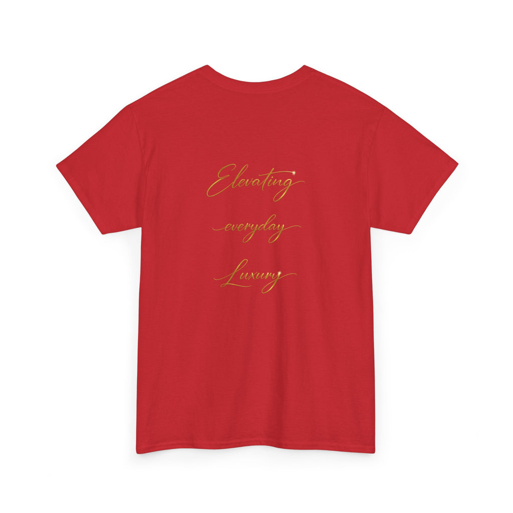 T-shirt luxe quotidien — T-shirt unisexe en coton épais avec logo minimaliste