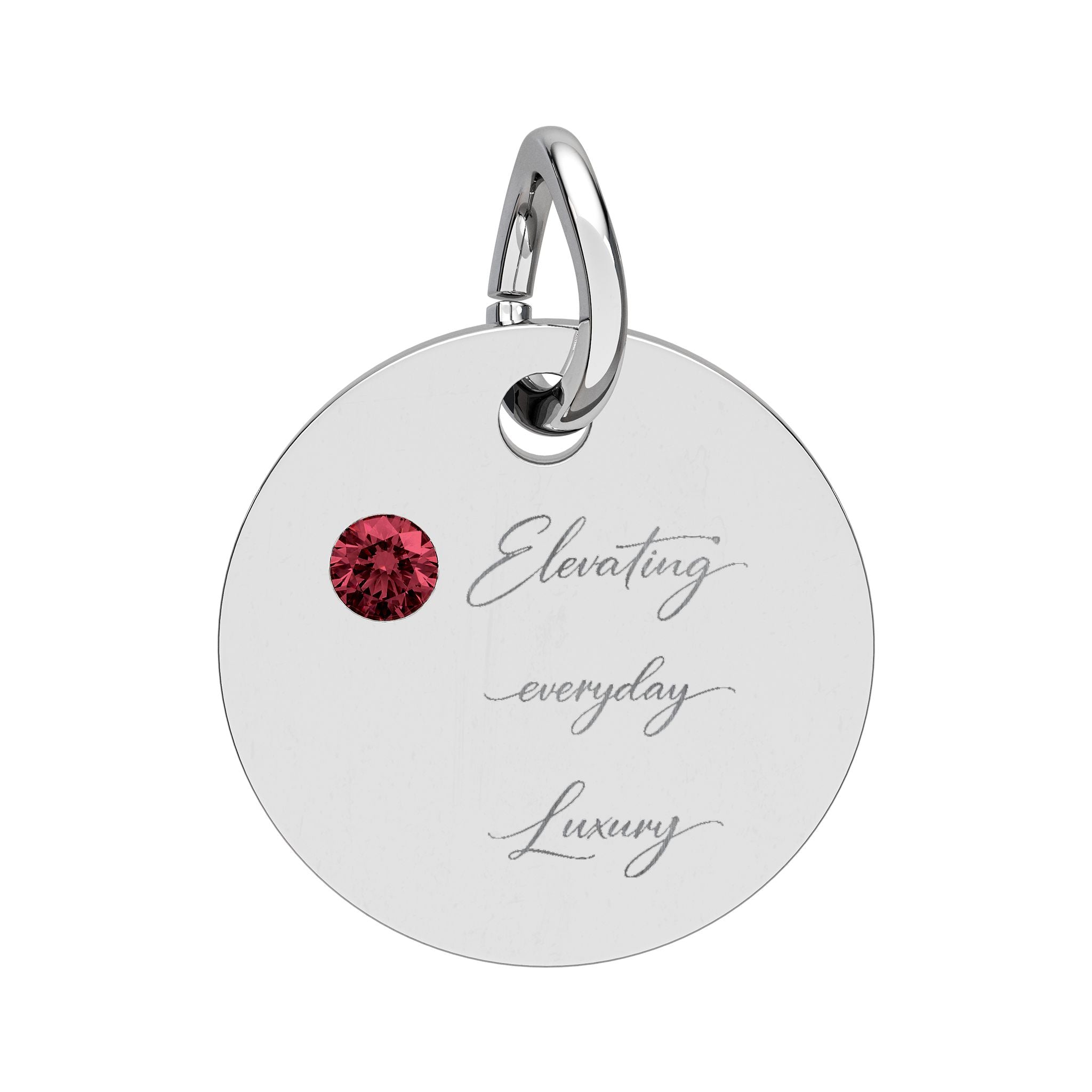 Pendentif rond Pierre de naissance (Gravure)