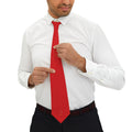 Red Solid Necktie — Classic Formal Tie for Weddings, Business & Holiday Parties