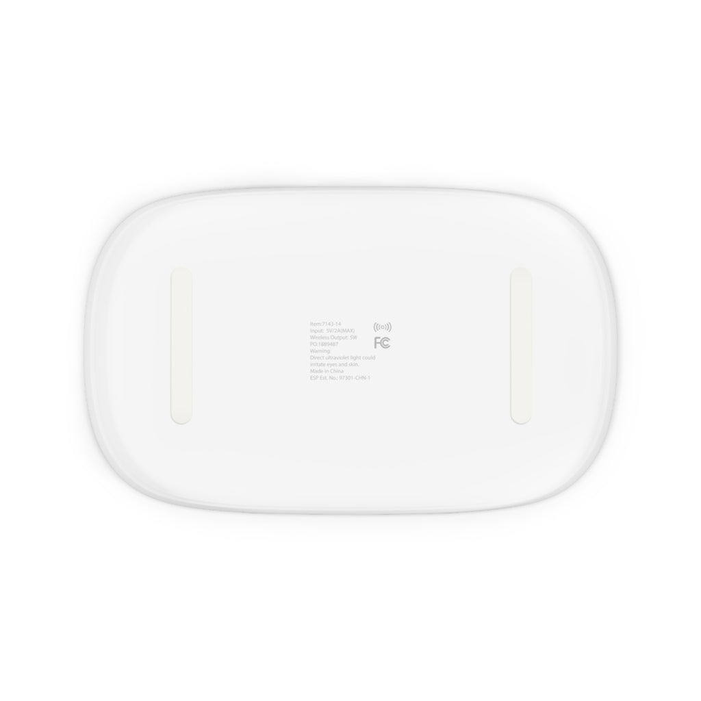 UV Phone Sanitizer & Wireless Charging Pad — 2-in-1 Sterilizer with Fast Qi Charging (LevantiQ Logo)