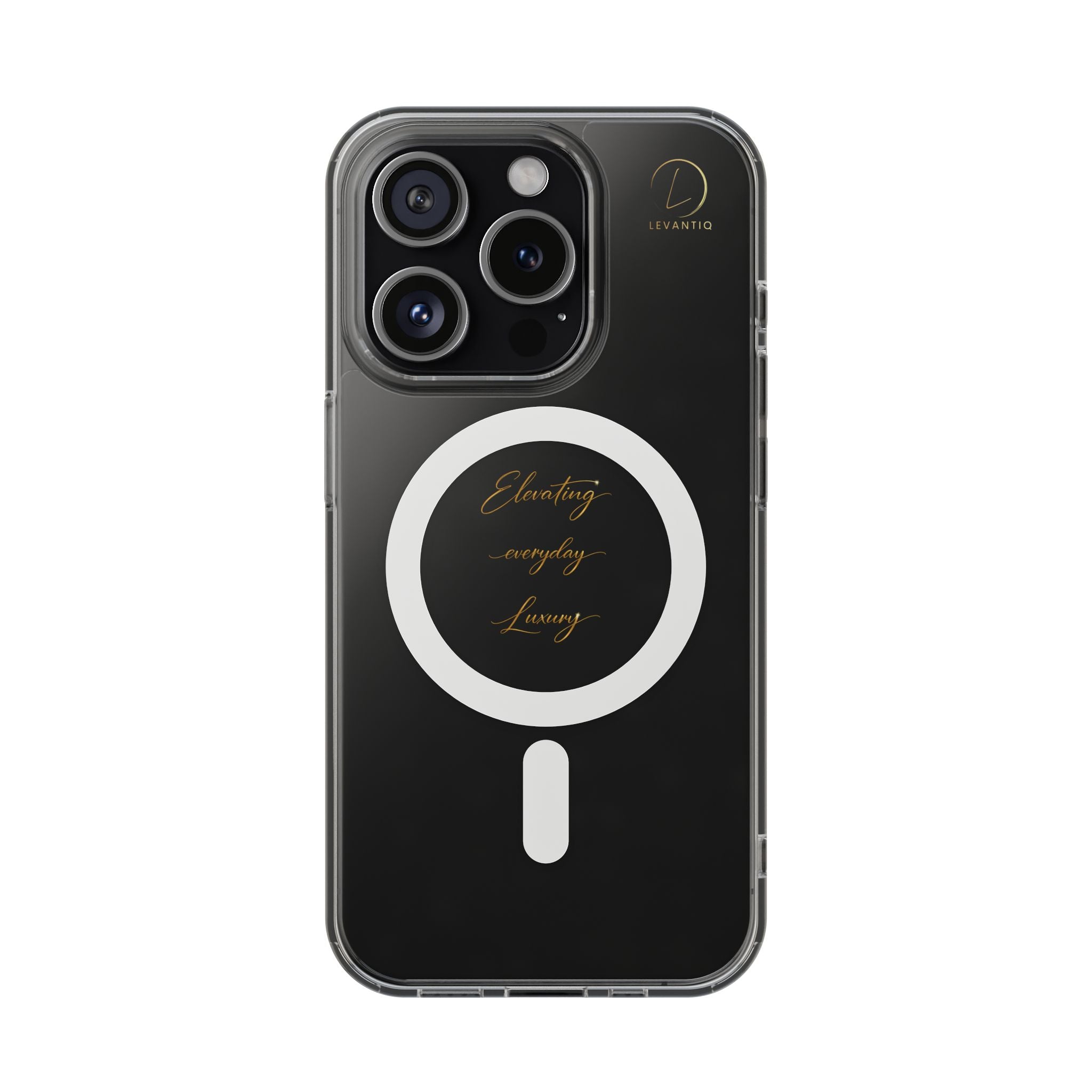 Clear Magnetic Phone Case — Elegant ‘Elevating Everyday Living’ Design, Impact-Resistant