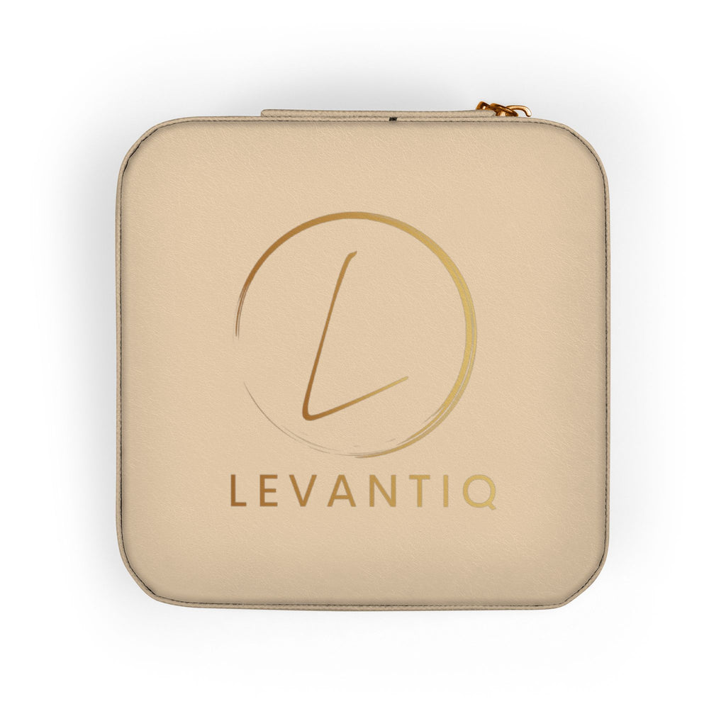 Compact Pink Jewelry Travel Case — Portable Ring & Earring Organizer with Compartments
