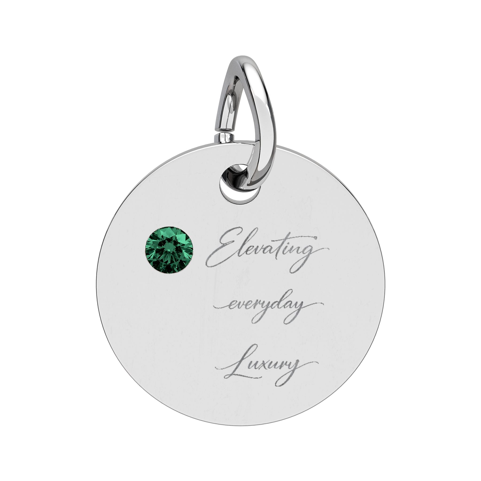 Pendentif rond Pierre de naissance (Gravure)