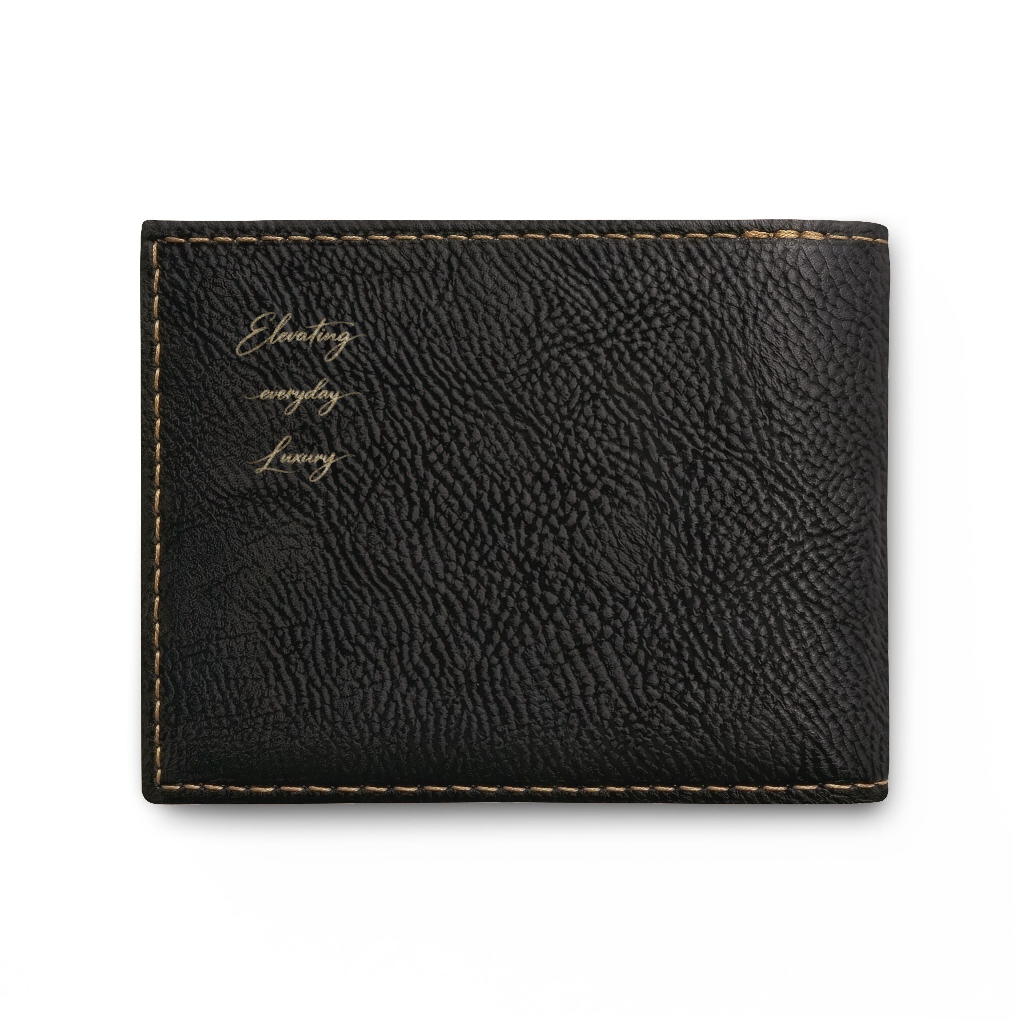 Classic Leather Bi-Fold Wallet with Flip — Slim RFID Card Holder
