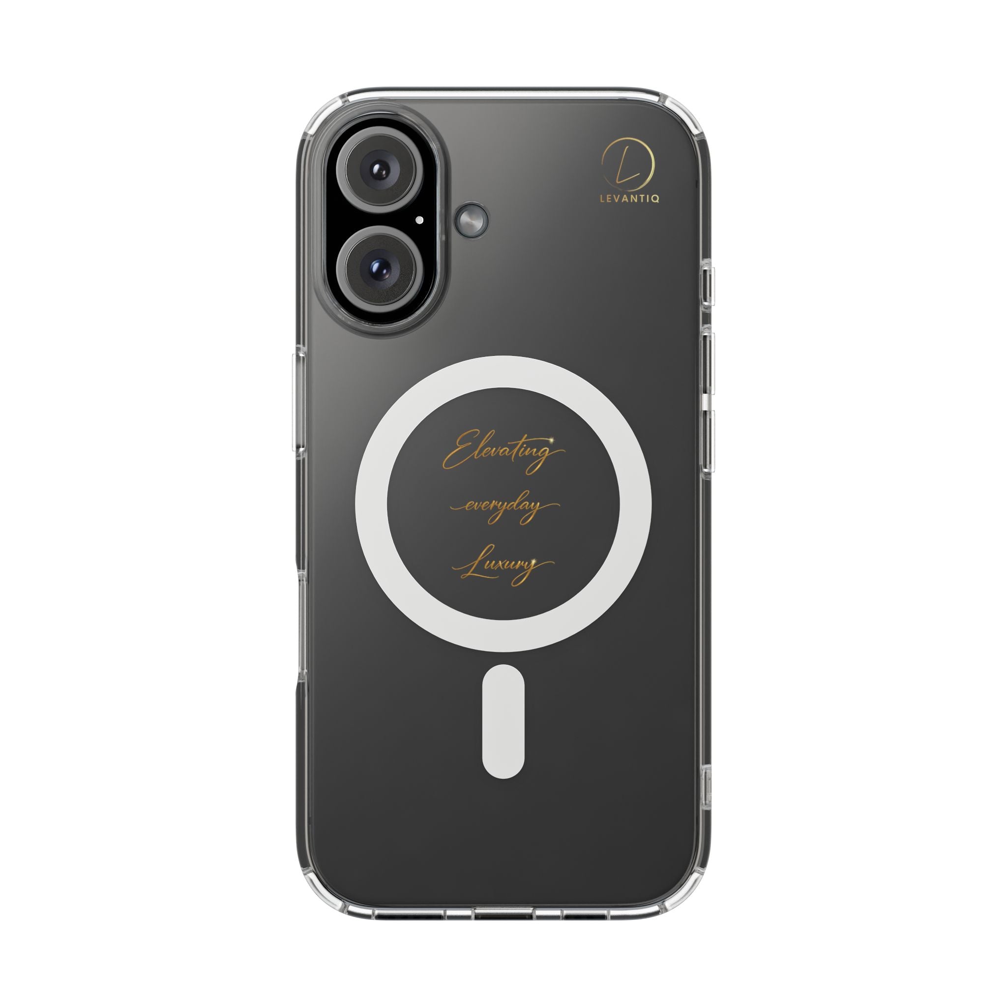 Clear Magnetic Phone Case — Elegant ‘Elevating Everyday Living’ Design, Impact-Resistant