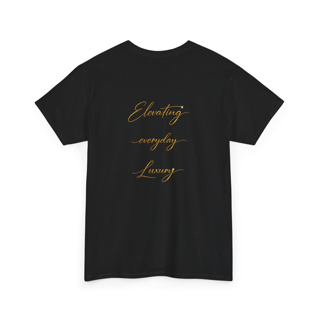 T-shirt luxe quotidien — T-shirt unisexe en coton épais avec logo minimaliste